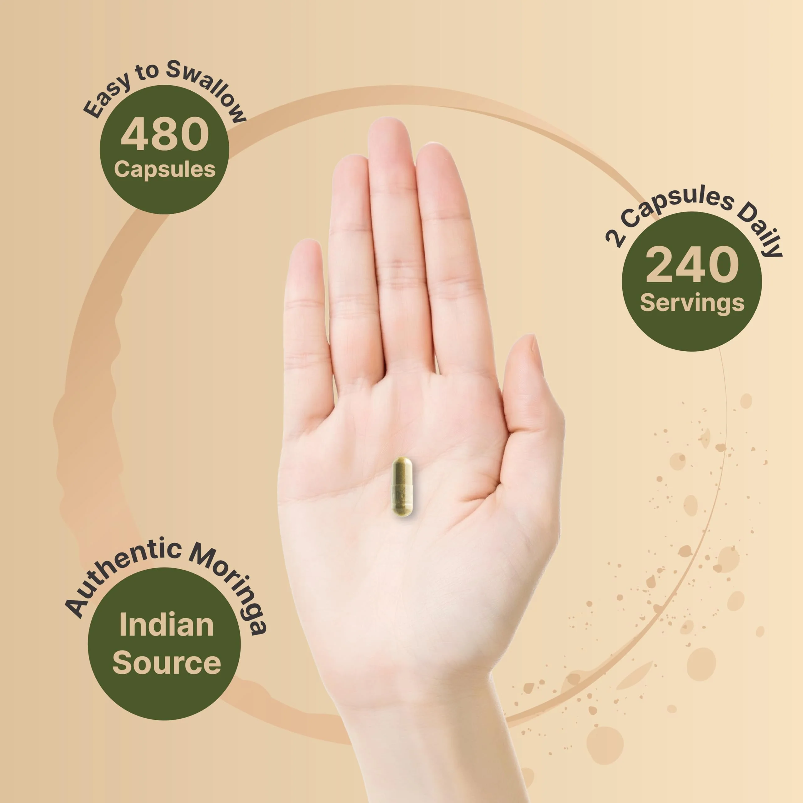 NatureBell Pure Moringa Capsules – 8,000mg per Serving, 2-Pack, Organic - Image 4
