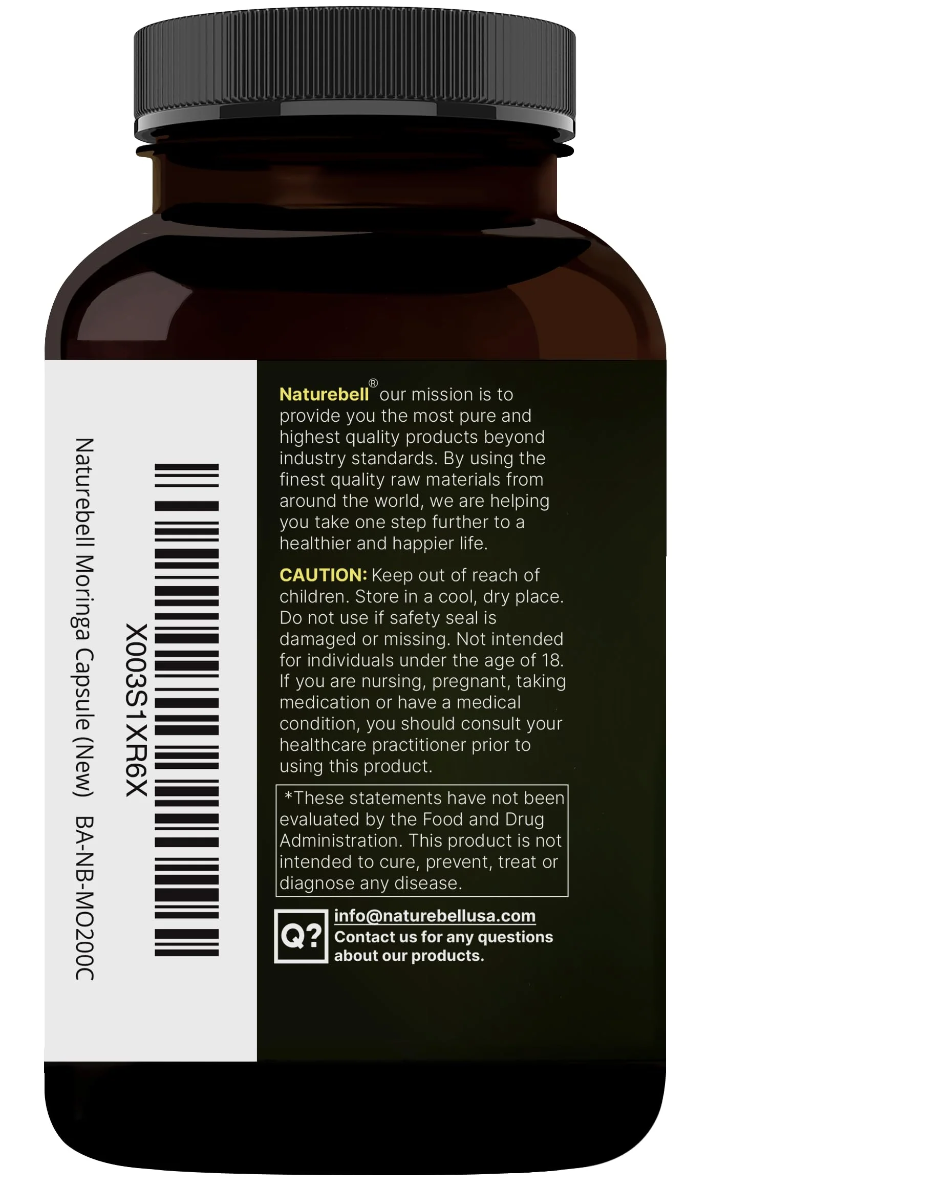 NatureBell Pure Moringa Capsules – 8,000mg per Serving, 2-Pack, Organic - Image 8