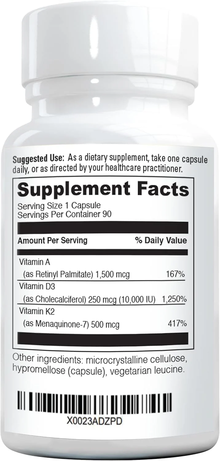 NatureGenX ADK10 – High Potency Vitamin ADK (D3 10,000 IU, K2 MK-7) | Bone, Immune & Heart Support | 90 Capsules - Image 17
