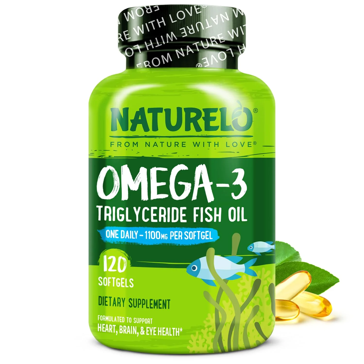 NATURELO Burpless Omega-3 Fish Oil - 1100mg TG EPA + DHA | 120 Softgels | 4 Months Supply - Image 8