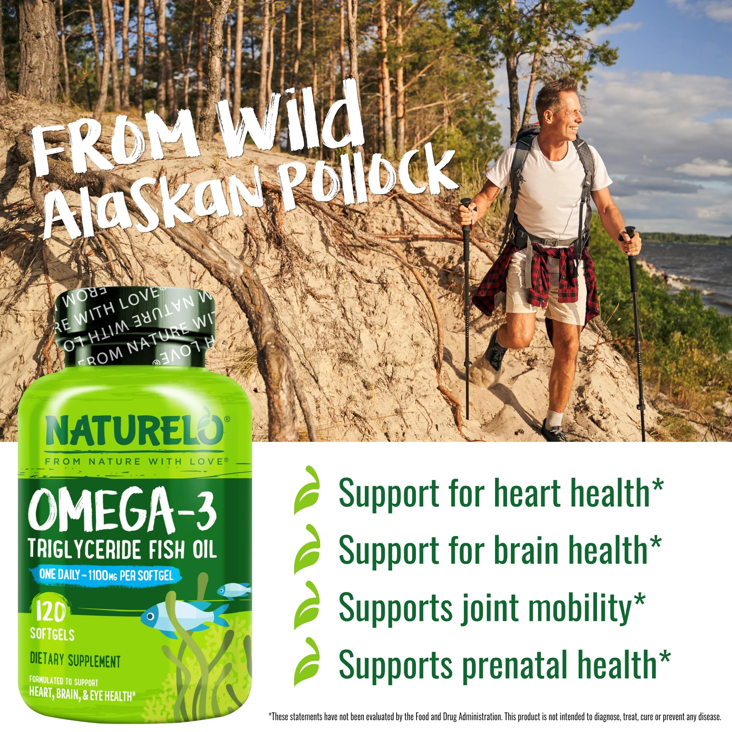 NATURELO Burpless Omega-3 Fish Oil - 1100mg TG EPA + DHA | 120 Softgels | 4 Months Supply - Image 9
