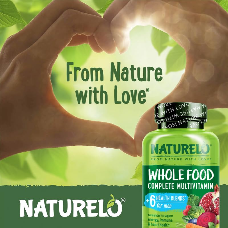 NATURELO Mens Multivitamins – Whole Food Multivitamin for Men | 120 Vegetarian Capsules - Image 5