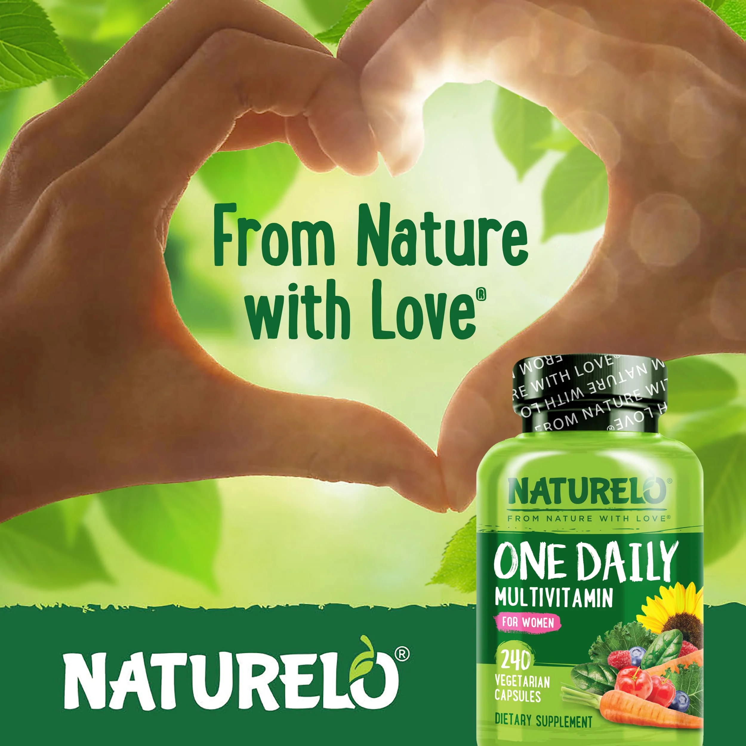 NATURELO One Daily Multivitamin for Women – 240 Ct | Vegan, Non-GMO, Gluten Free - Image 6