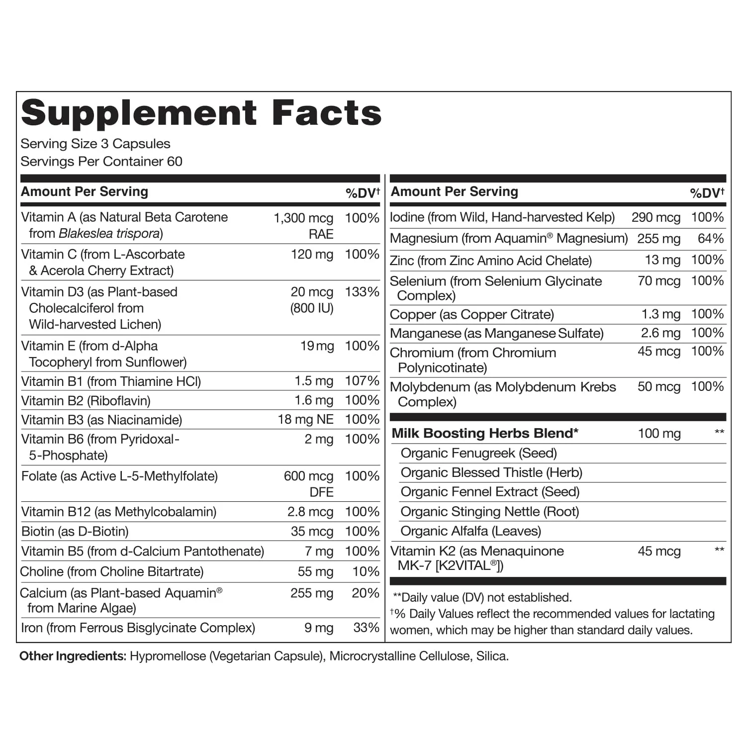NATURELO Postnatal Multivitamin for Nursing Moms – Plant-Based Nutrition (180 Capsules) - Image 9