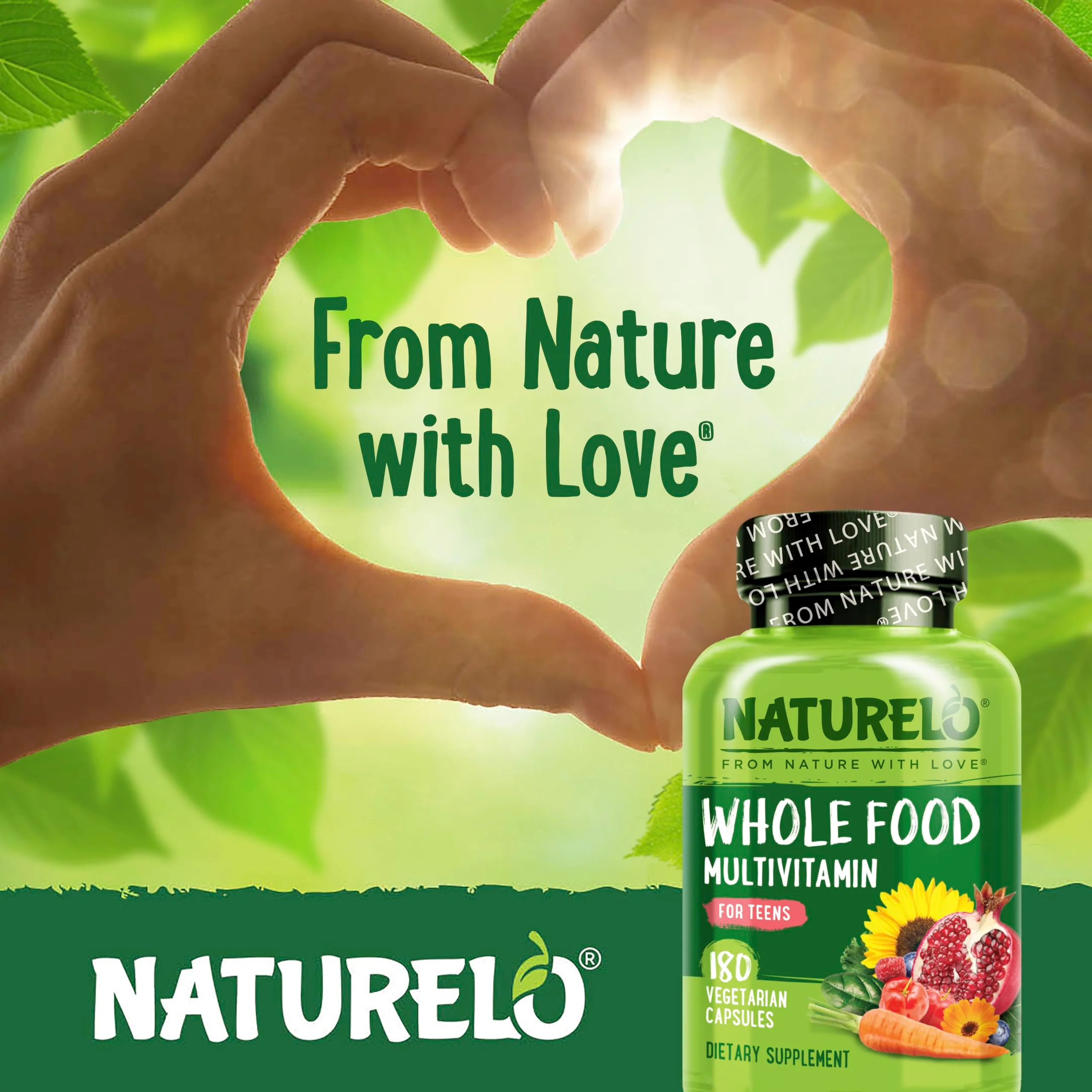 NATURELO Teen Multivitamin for Boys & Girls — 180 Plant-Based, Non-GMO, Vegetarian - Image 14