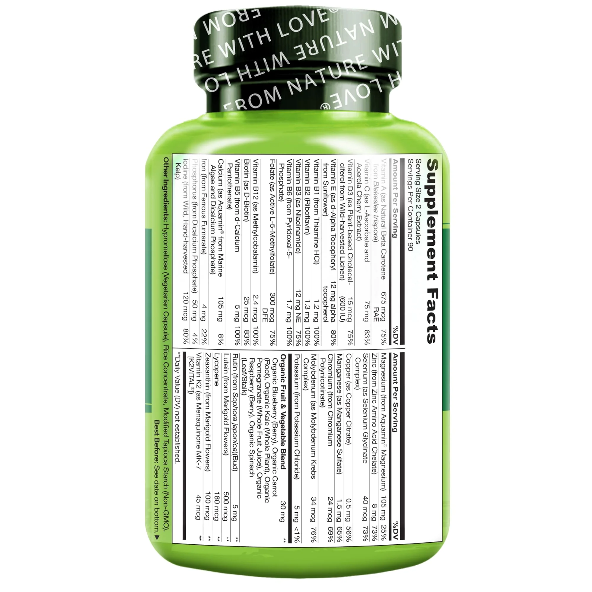 NATURELO Teen Multivitamin for Boys & Girls — 180 Plant-Based, Non-GMO, Vegetarian - Image 16