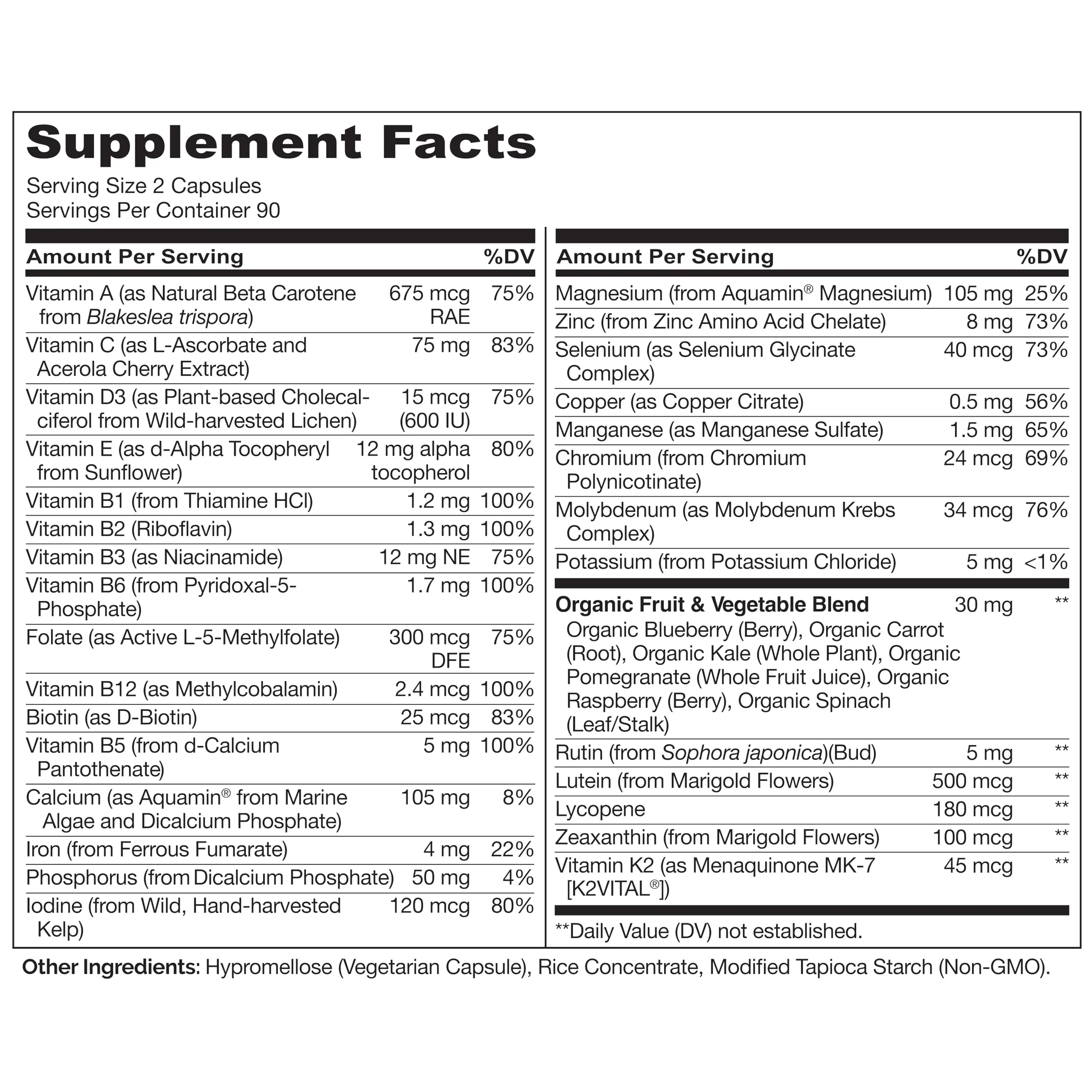 NATURELO Teen Multivitamin for Boys & Girls — 180 Plant-Based, Non-GMO, Vegetarian - Image 3