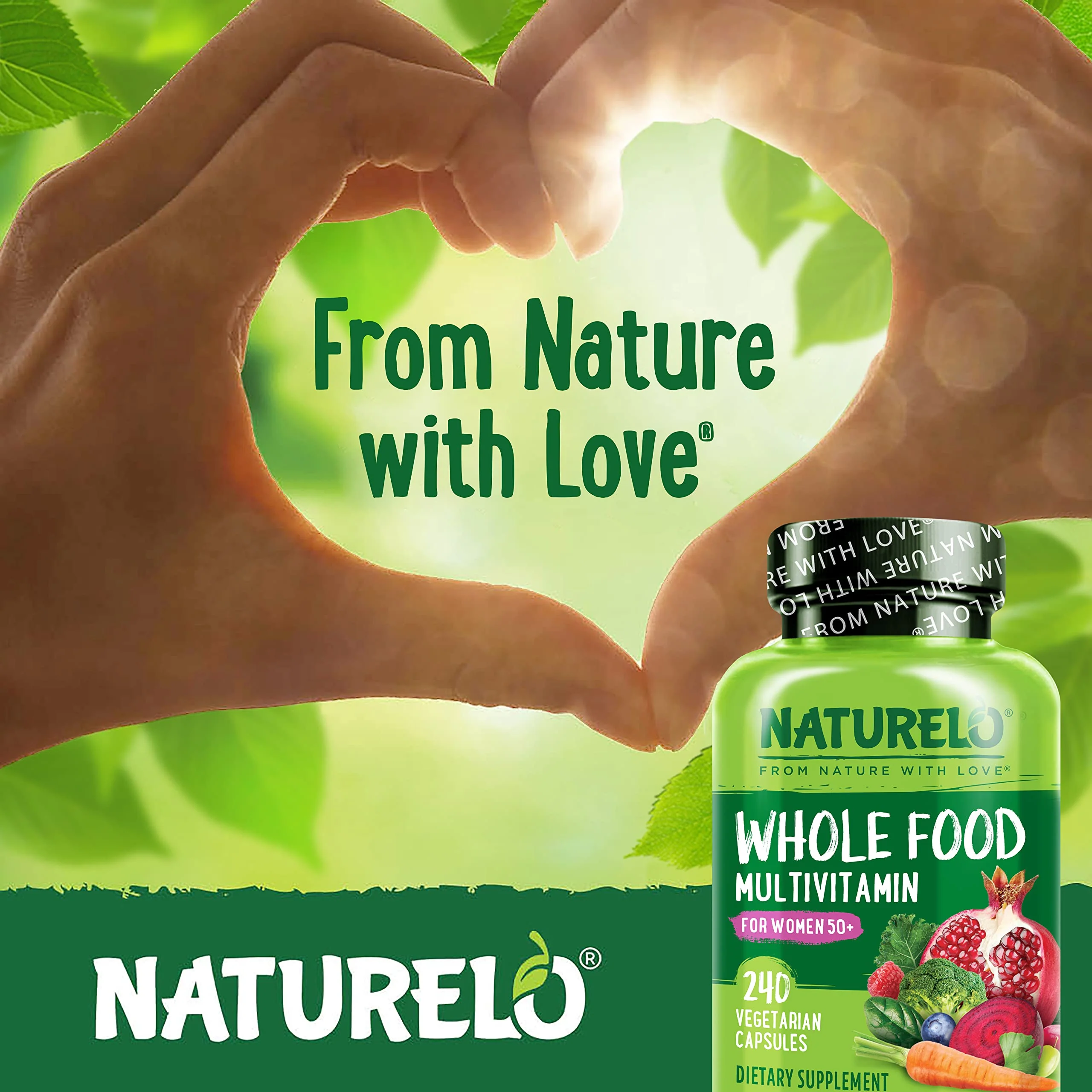 NATURELO Whole Food Multivitamin for Women 50+ – Iron Free, Plant-Based - Image 14