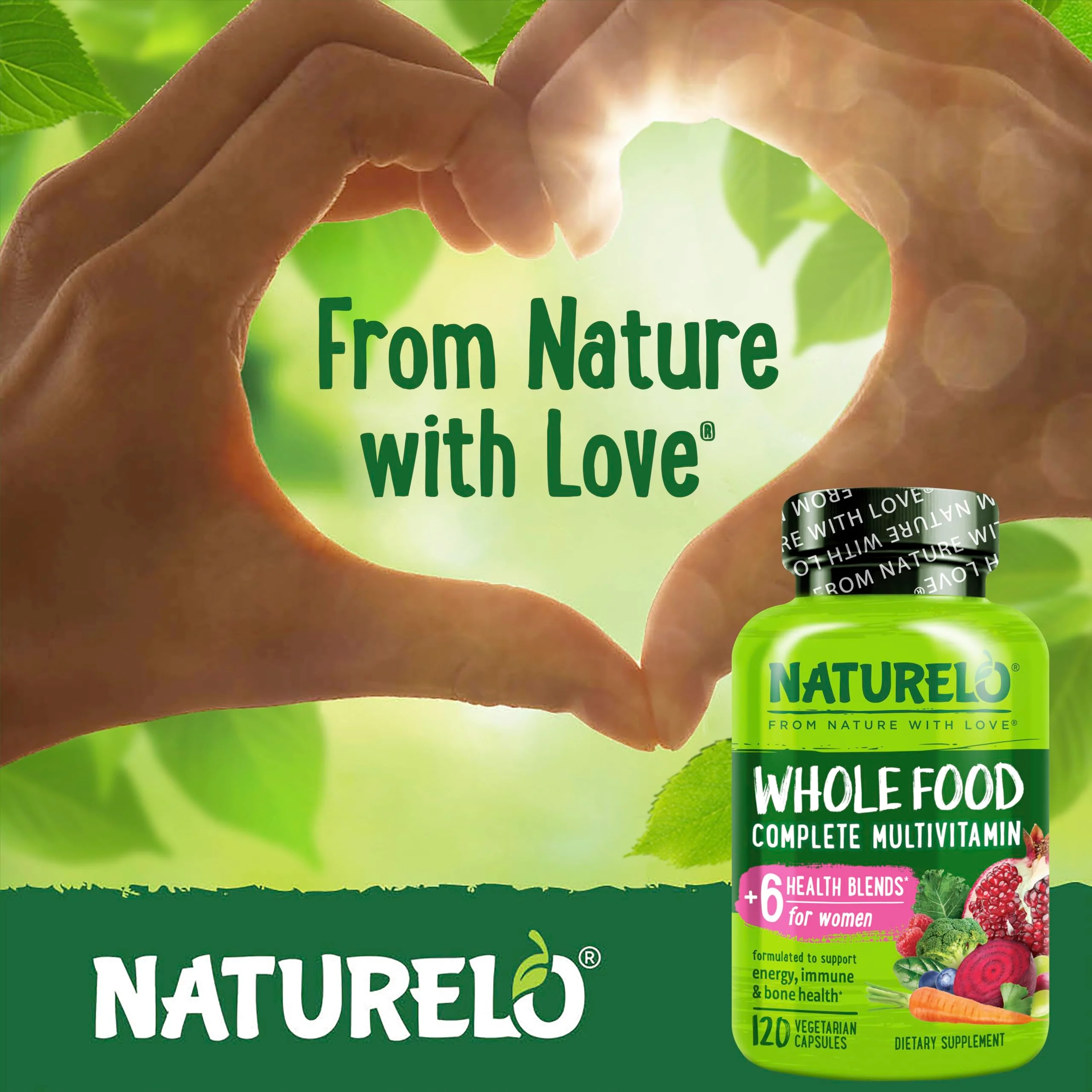 Naturelo Whole Food Multivitamin for Women – Plant-Based Vitamins, Organic Extracts & Vegan, Non-GMO - Image 5