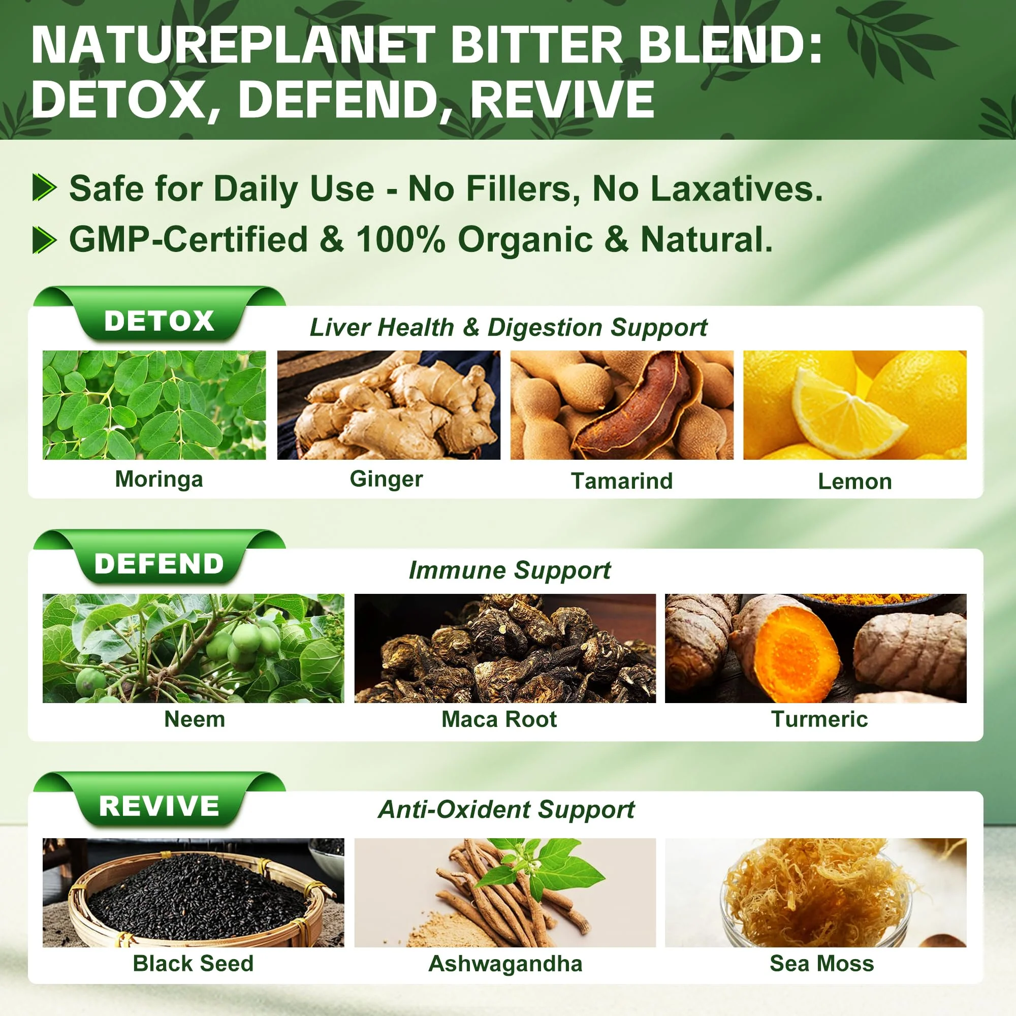 NaturePlanet Soursop Bitters Drops with Vitamin C, D3 & B6 — Immune Support & Digestive Health - Image 10