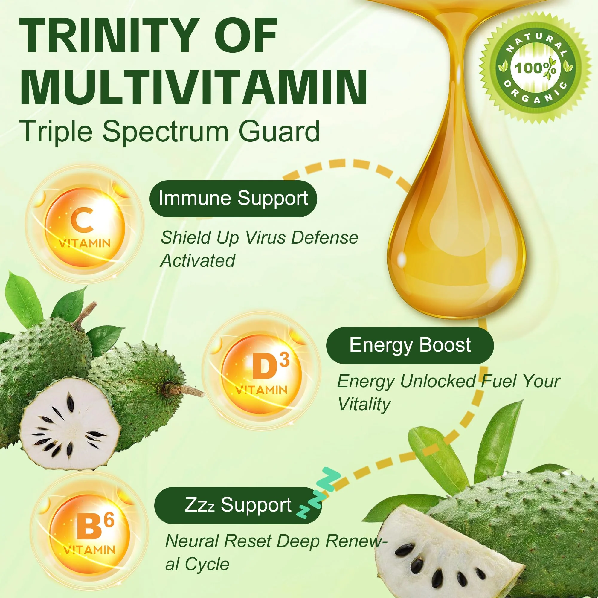 NaturePlanet Soursop Bitters Drops with Vitamin C, D3 & B6 — Immune Support & Digestive Health - Image 12