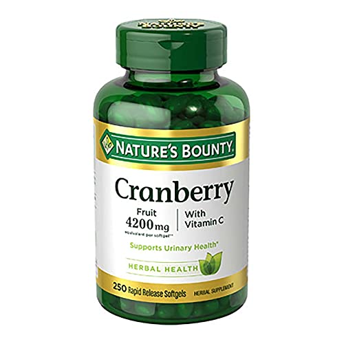 Nature's Bounty Cranberry with Vitamin C 4200 mg – 250 Softgels (Pack of 3) - Image 2