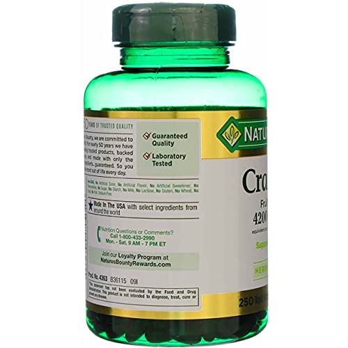 Nature's Bounty Cranberry with Vitamin C 4200 mg – 250 Softgels (Pack of 3) - Image 3