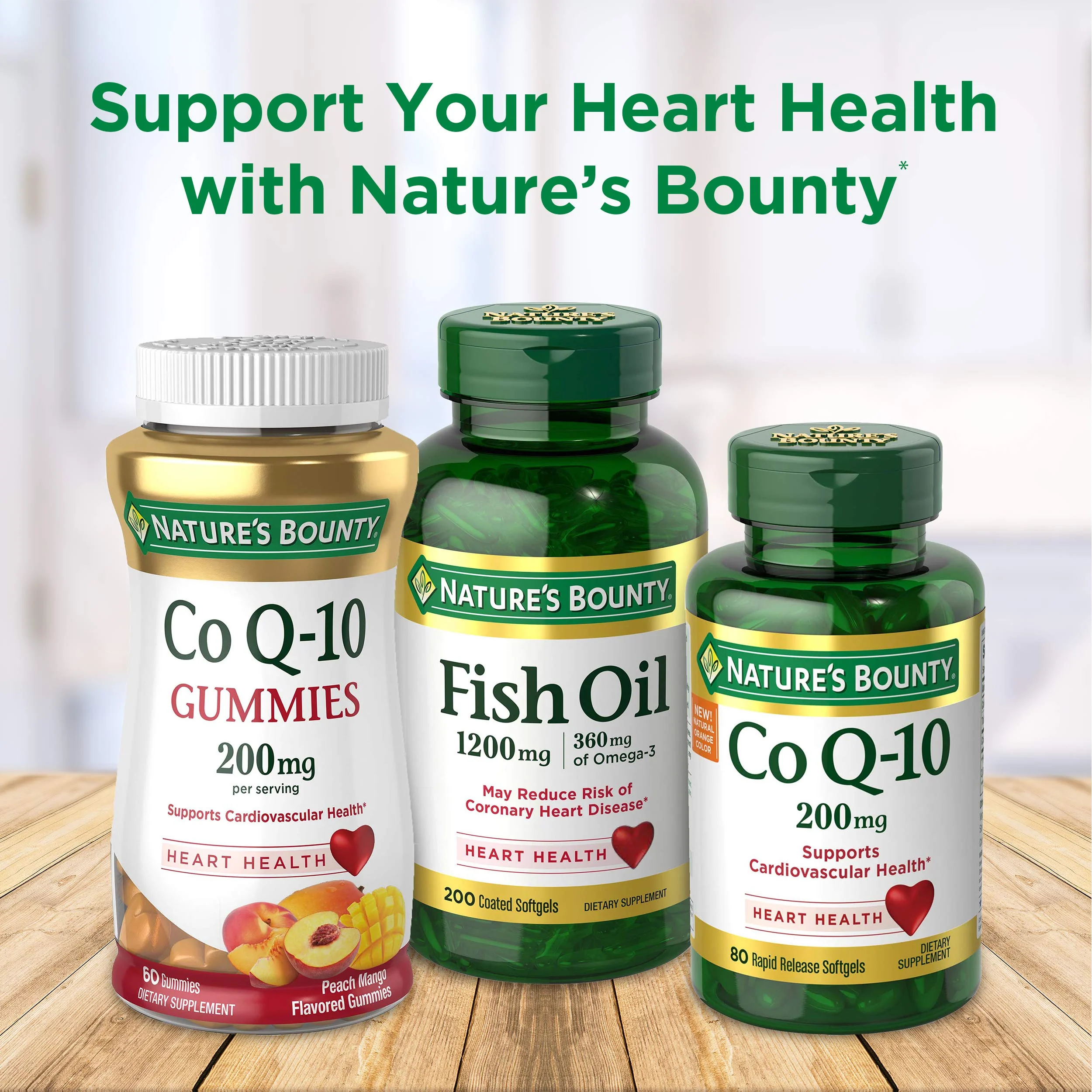 Nature's Bounty Fish Oil 1000 mg Coated Softgels | 220 Count | Omega-3 EPA/DHA for Heart Health - Image 5
