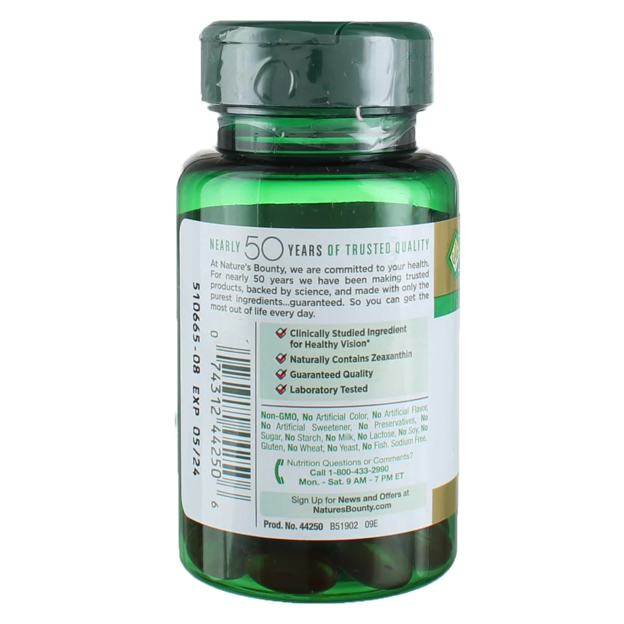 Nature's Bounty Lutein 40 mg Softgels - 30-Count, Pack of 4 - Image 7