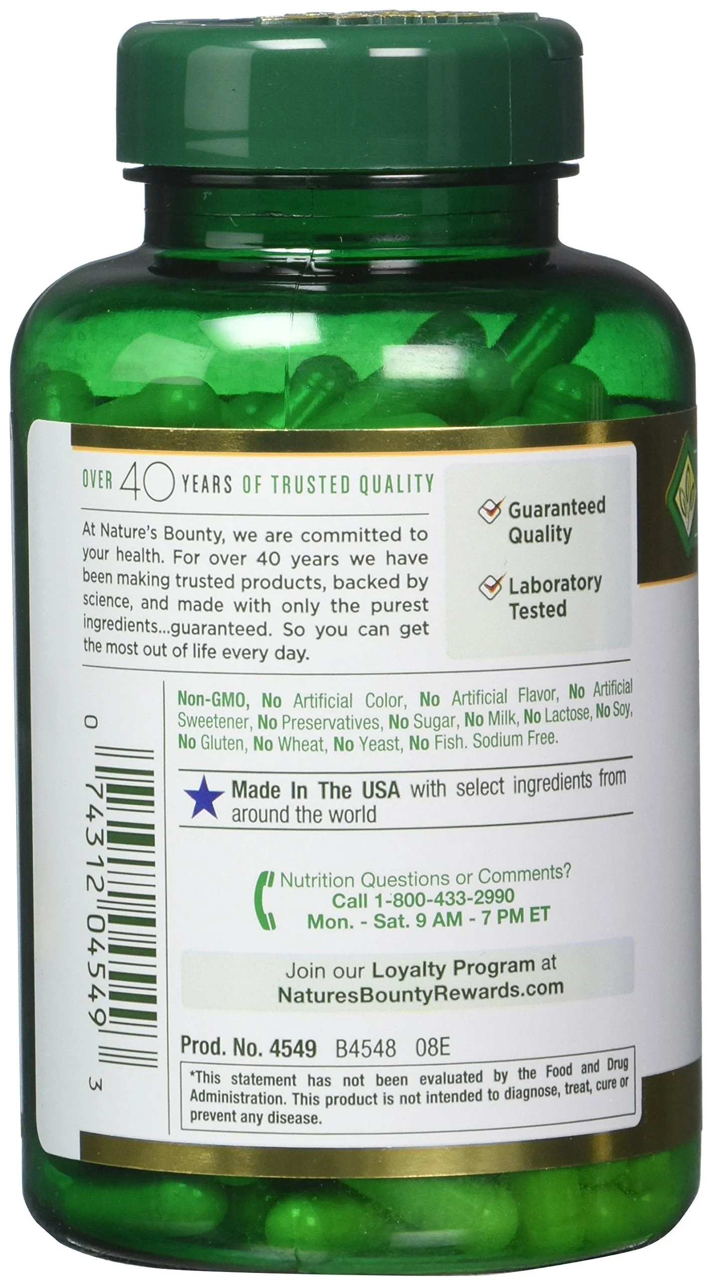 Nature's Bounty Milk Thistle 250 mg Capsules — Pack of 2 (400 capsules) - Image 7