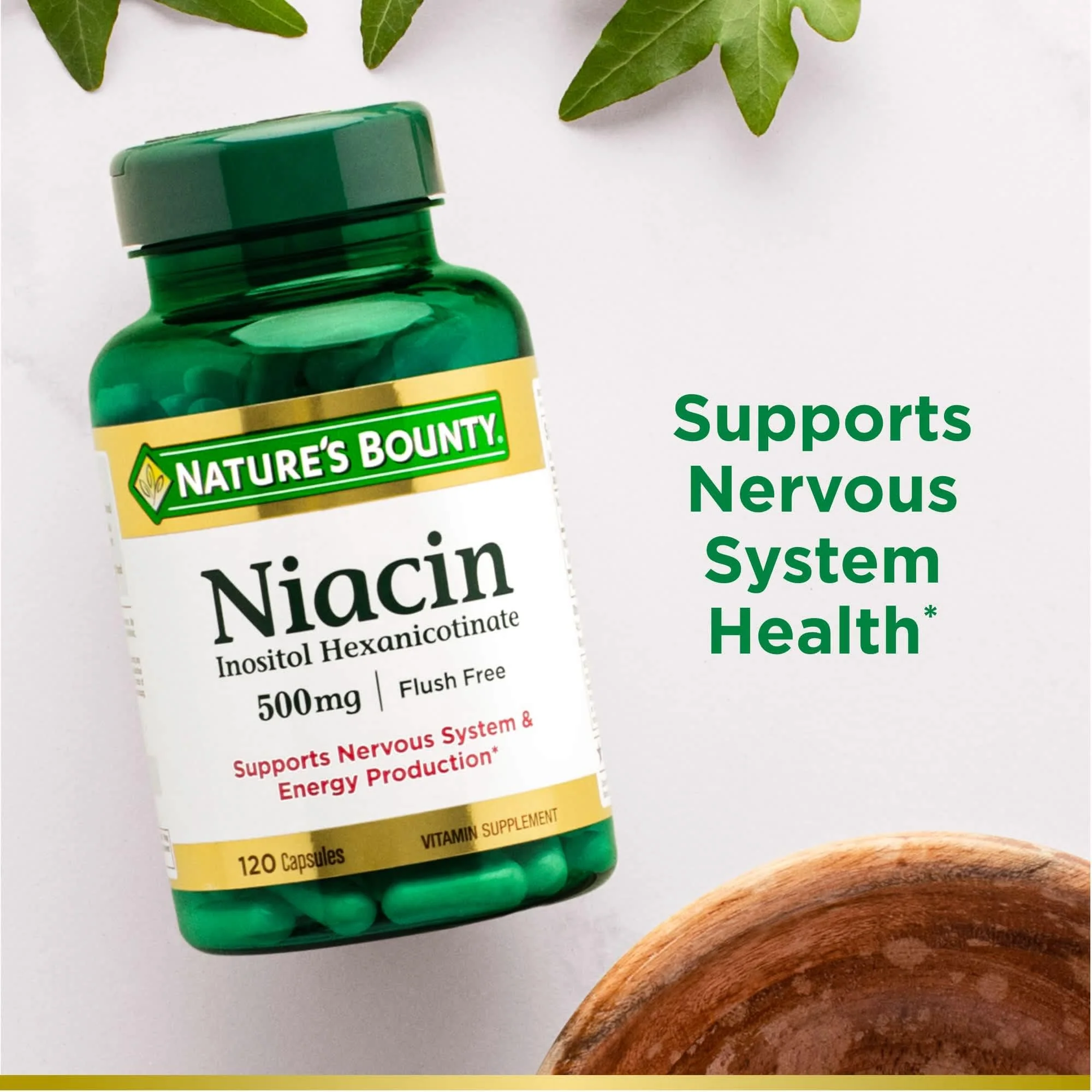 Nature's Bounty Niacin Flush Free 500 mg – Set of 3 (120 Capsules Each) | Maven Gifts - Image 2