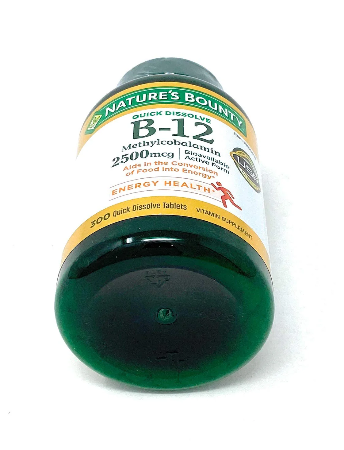 Nature's Bounty Quick Dissolve Fast Acting Vitamin B-12 2500 mcg, Natural Cherry Flavor (300 tablets) - Image 4