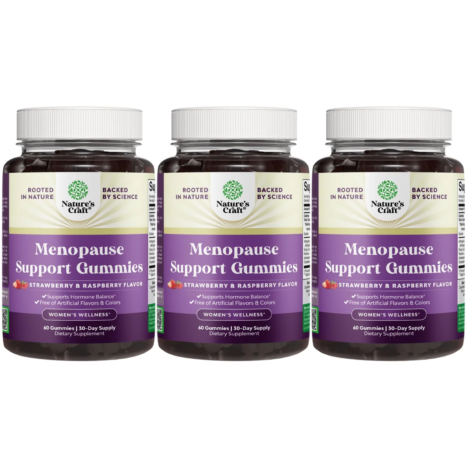 Natures Craft Womens Menopause Gummies with Dong Quai & Ashwagandha – 60 Count (3 Pack) - Image 7