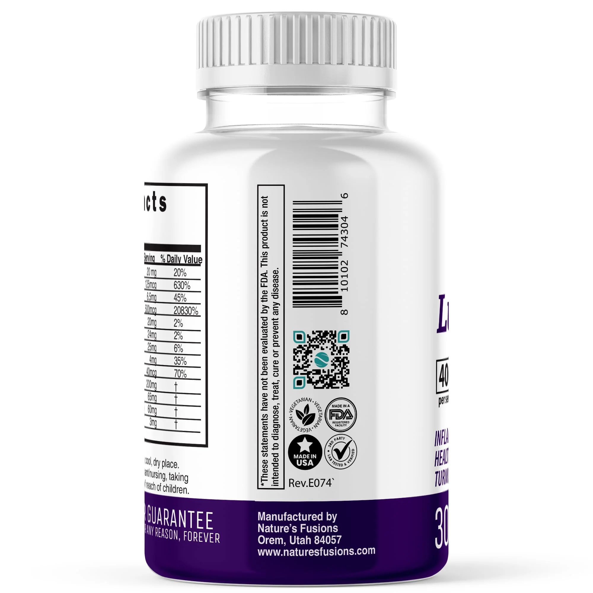 Nature's Fusions LupuEase Lupus Relief Multivitamin – 30 Day Supply with Omega-3 & Turmeric Curcumin - Image 6