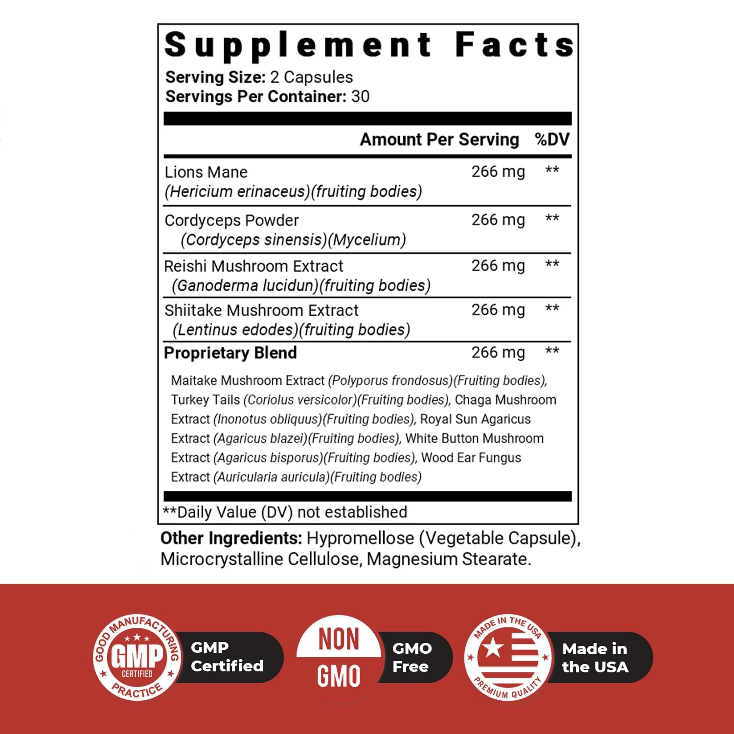 Nature's NutriWave Dr. Love Roar Lion's Mane Mushroom Supplement – Plant-Based, Vegan, Gluten-Free, USA Made - Image 3