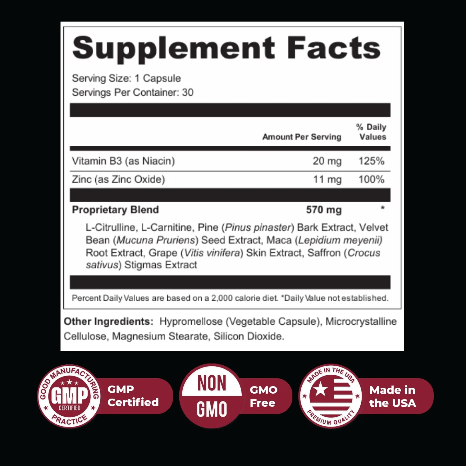 Nature's NutriWave ErecPower - 100% Natural Men's Wellness (30 Capsules) - Made in USA - Image 3