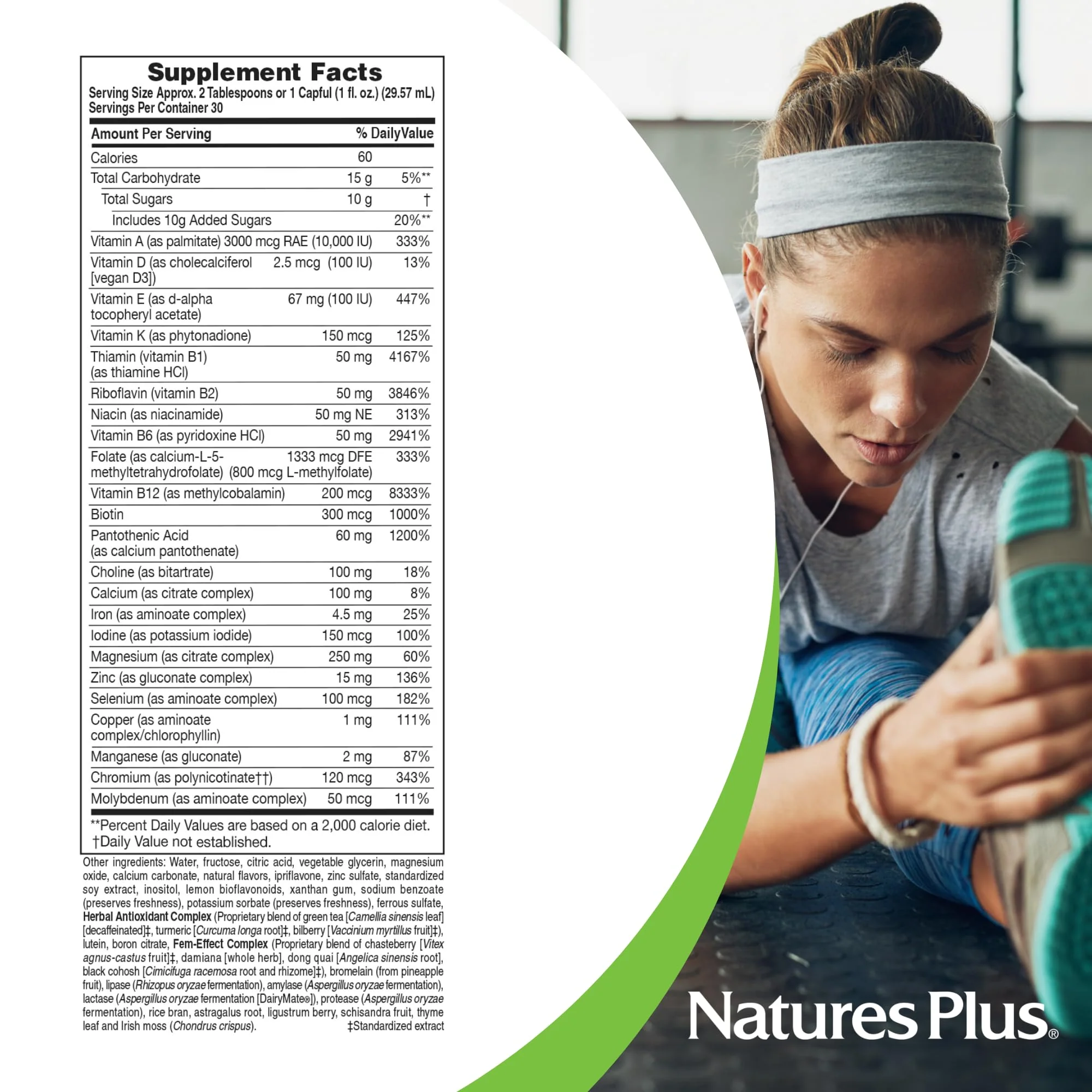 Natures Plus Source of Life Women Liquid Multivitamin – 30 fl oz | Natural Berry Flavor - Image 12