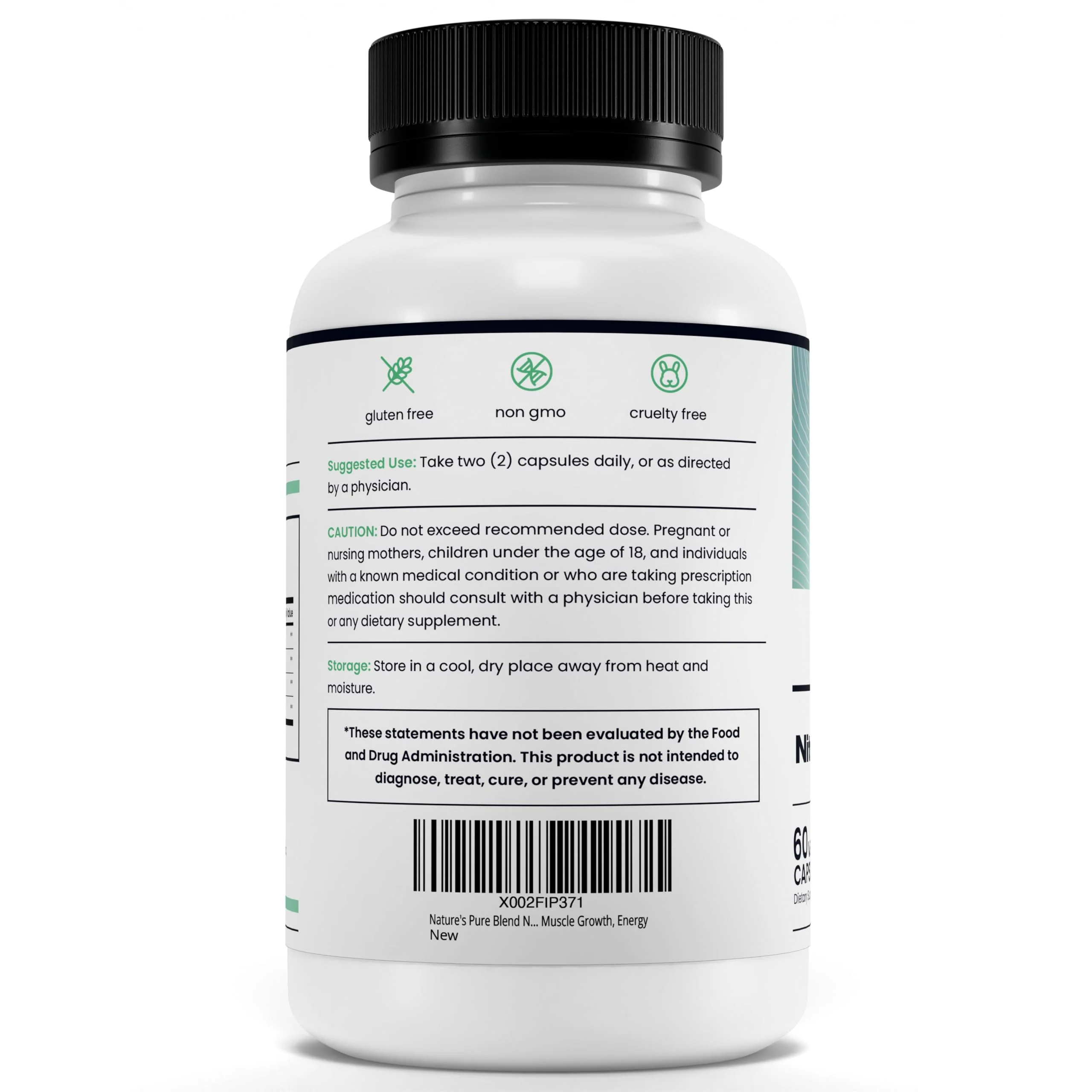 Nature's Pure Blend Nitric Oxide for Men – L-Arginine & L-Citrulline, Circulation & Endurance - Image 18