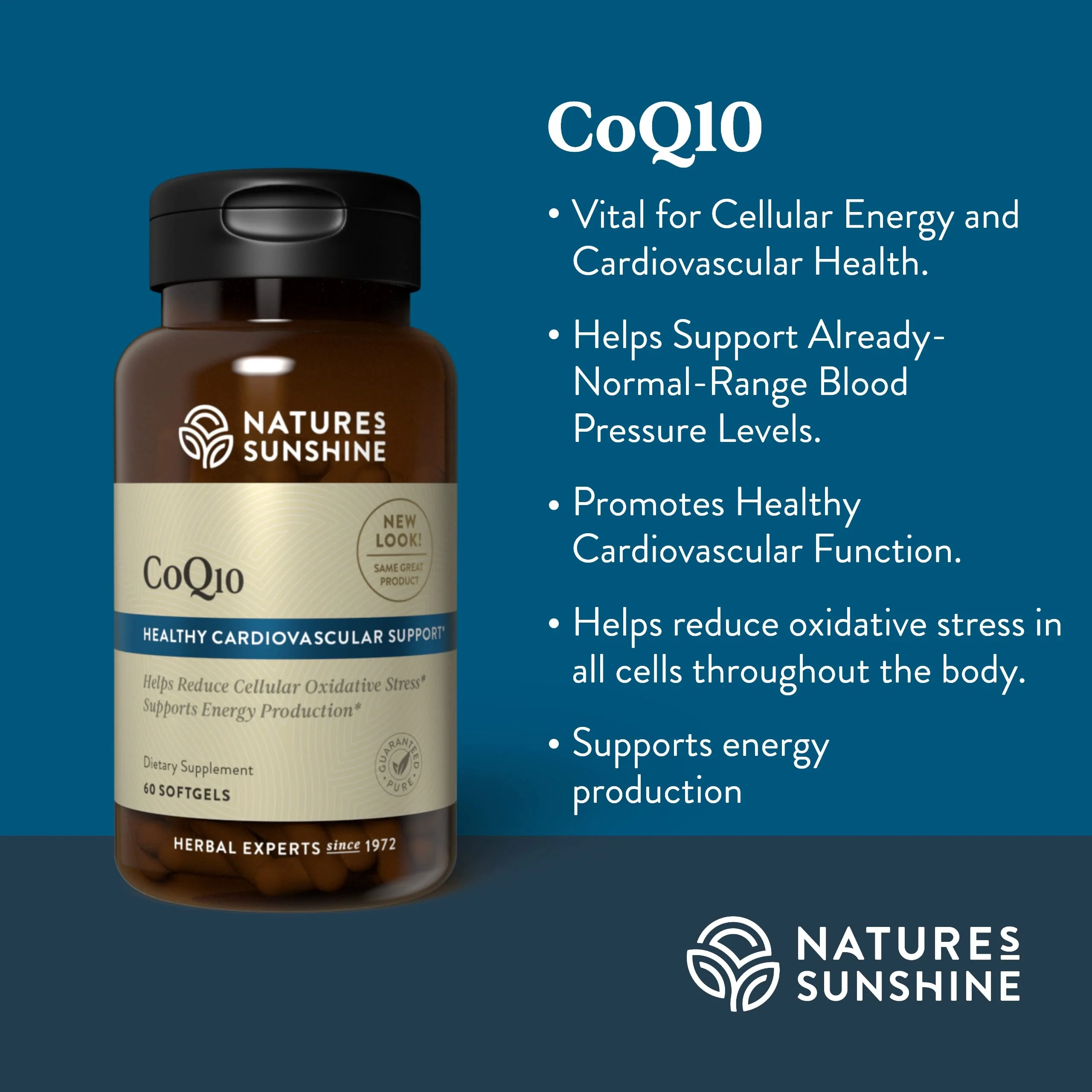 Nature's Sunshine CoQ10-60 Softgel Capsules | Heart & Circulation Support - Image 5