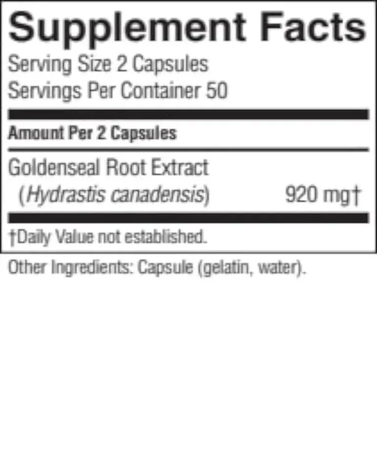 Nature's Sunshine Golden Seal 100 Capsules - Immune Support - Image 9