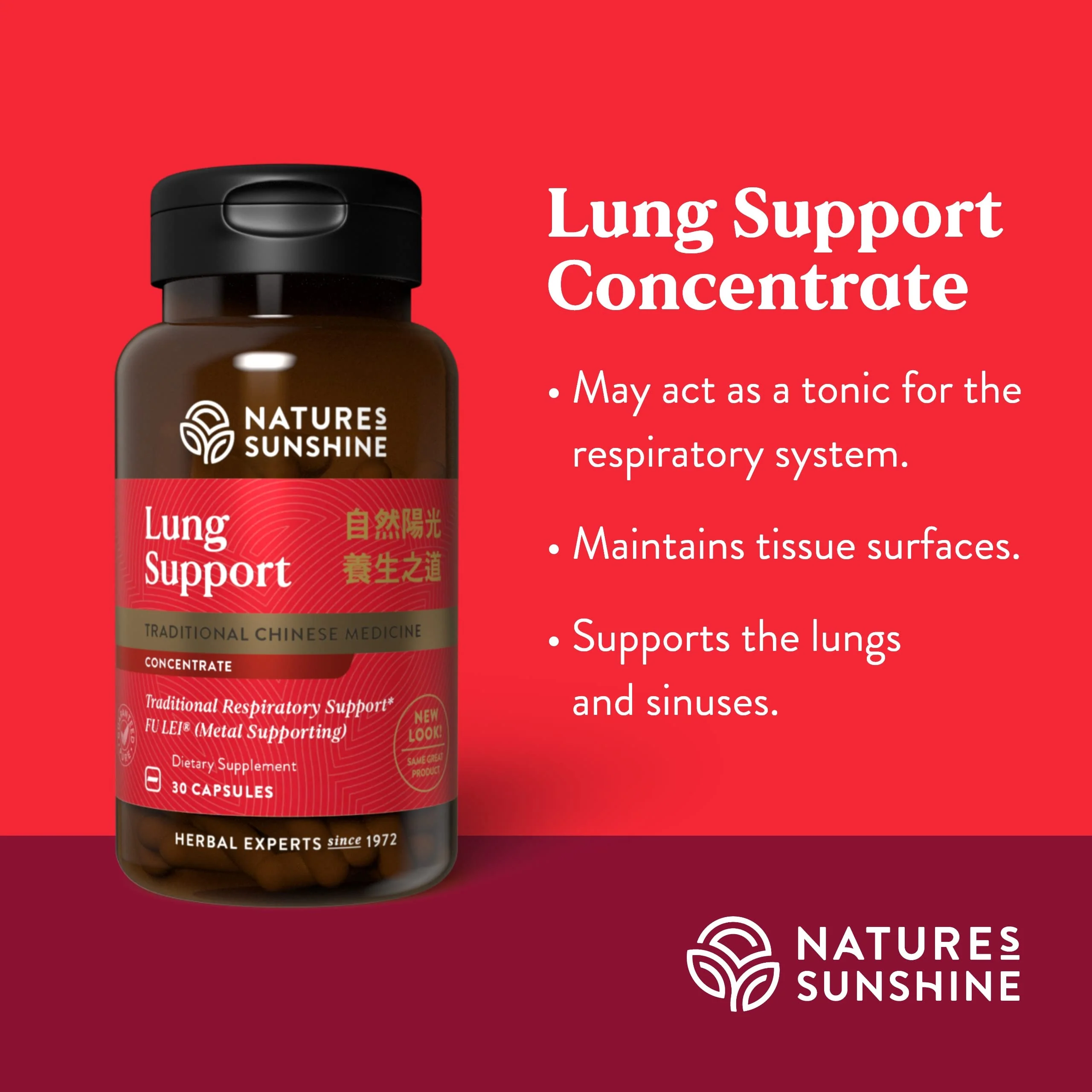 Nature's Sunshine Lung Support Chinese TCM Concentrate - 30 Capsules - Image 4