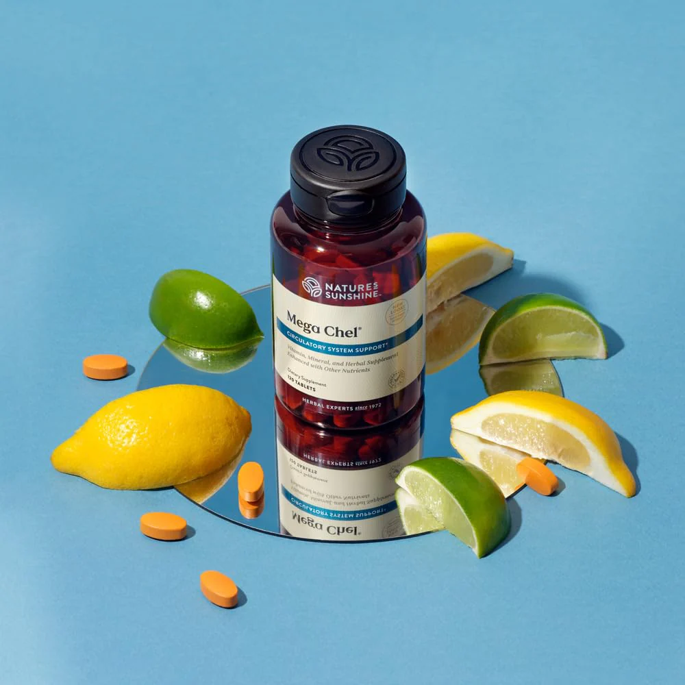 Nature's Sunshine Mega-Chel 120 Tablets – Complete Vitamin with Antioxidants, Herbs & Minerals for Circulatory Support - Image 11