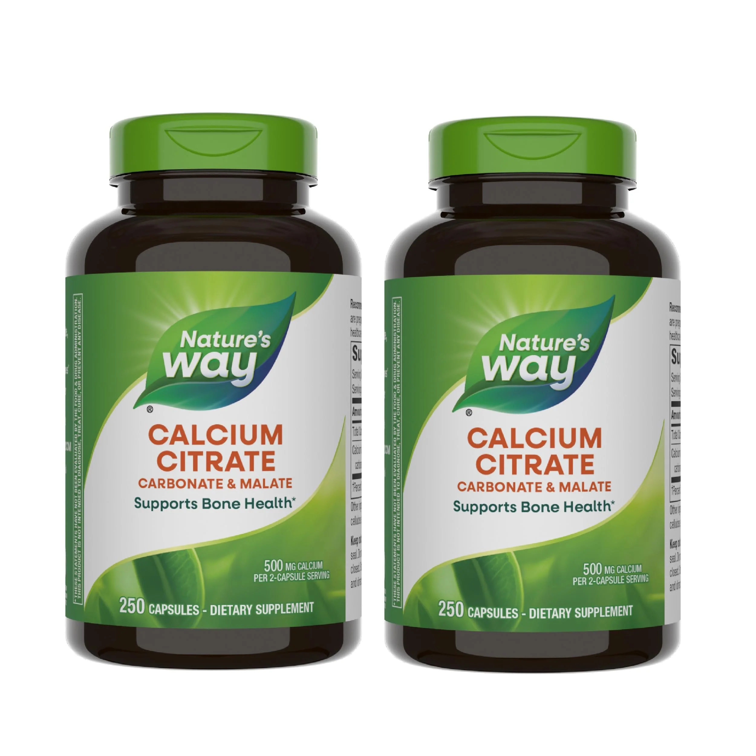 Nature's Way Calcium Citrate 500 mg | Bone Health & Muscle Support, Gluten Free, 250 Capsules (2 Pack) - Image 7