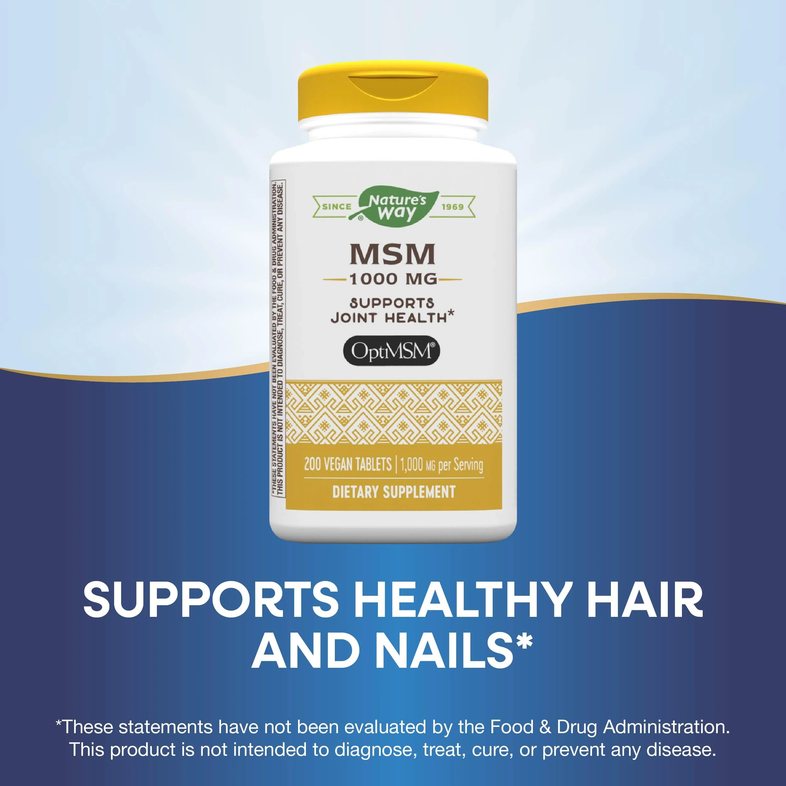 Nature's Way MSM 1000 mg – Joint Health Supplement* (Gluten-Free & Vegan) | 200 Tablets Pack of 2 - Image 5