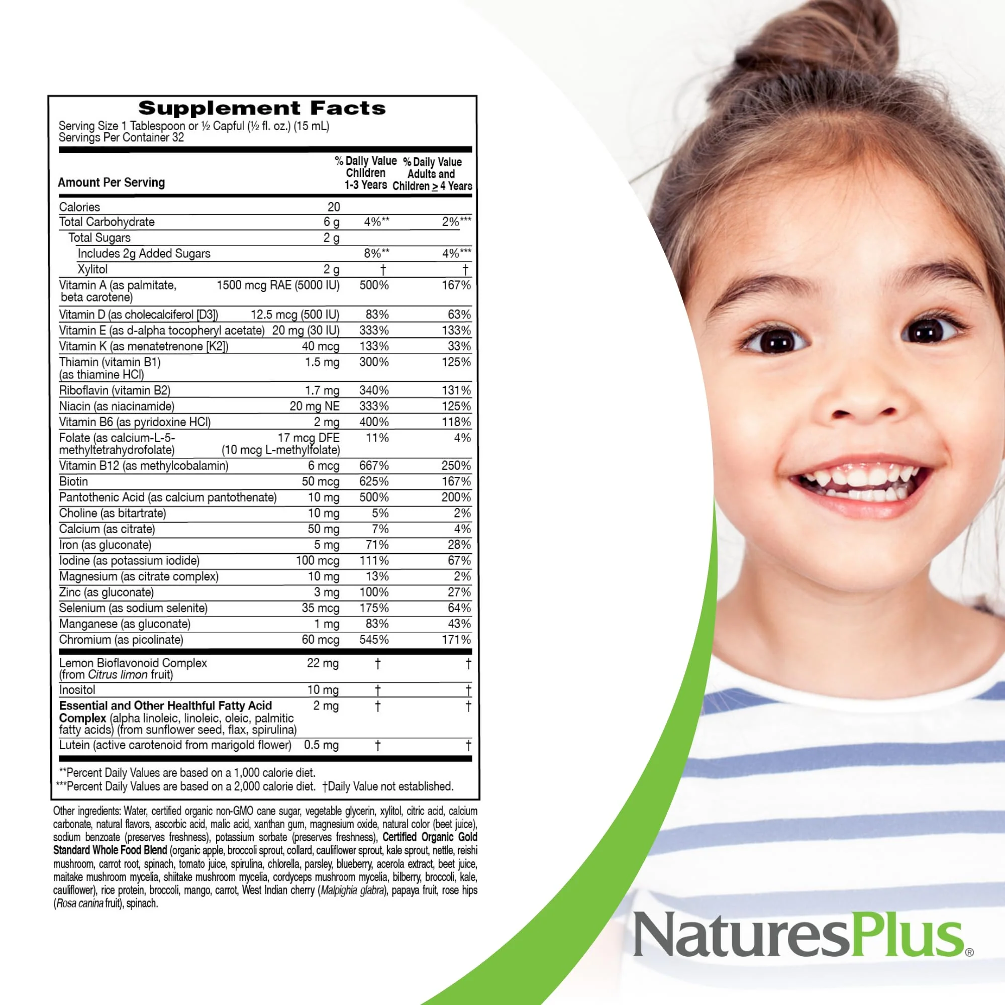 NaturesPlus Animal Parade Gold Children's Liquid Multivitamin – 2 x 16 oz, Tropical Berry, Gluten Free & Vegan, 64 Servings - Image 11