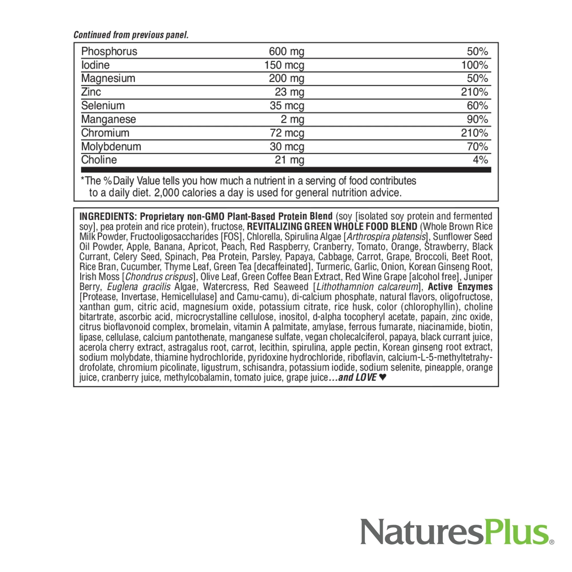 NaturesPlus FRUITEIN Revitalizing Green Foods Shake – Plant-Based Protein, 16 Servings - Image 7