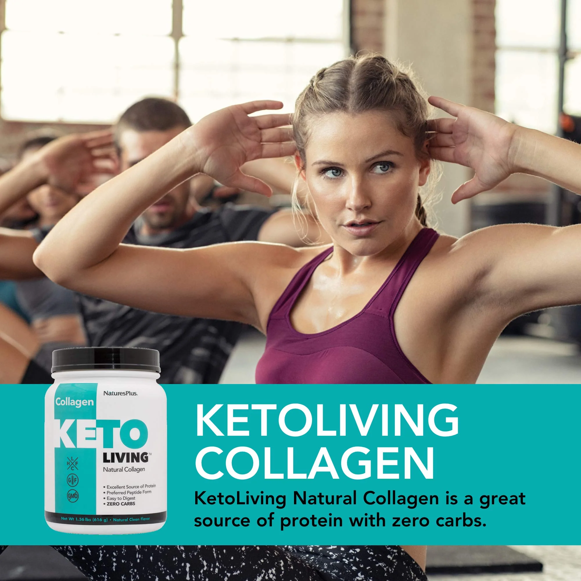 NaturesPlus KetoLiving Natural Collagen Unflavored - 1.36 lb Tub | Ketogenic Protein Powder for Immune & Gut Health, Joints, Hair, Skin & Nails - Image 16