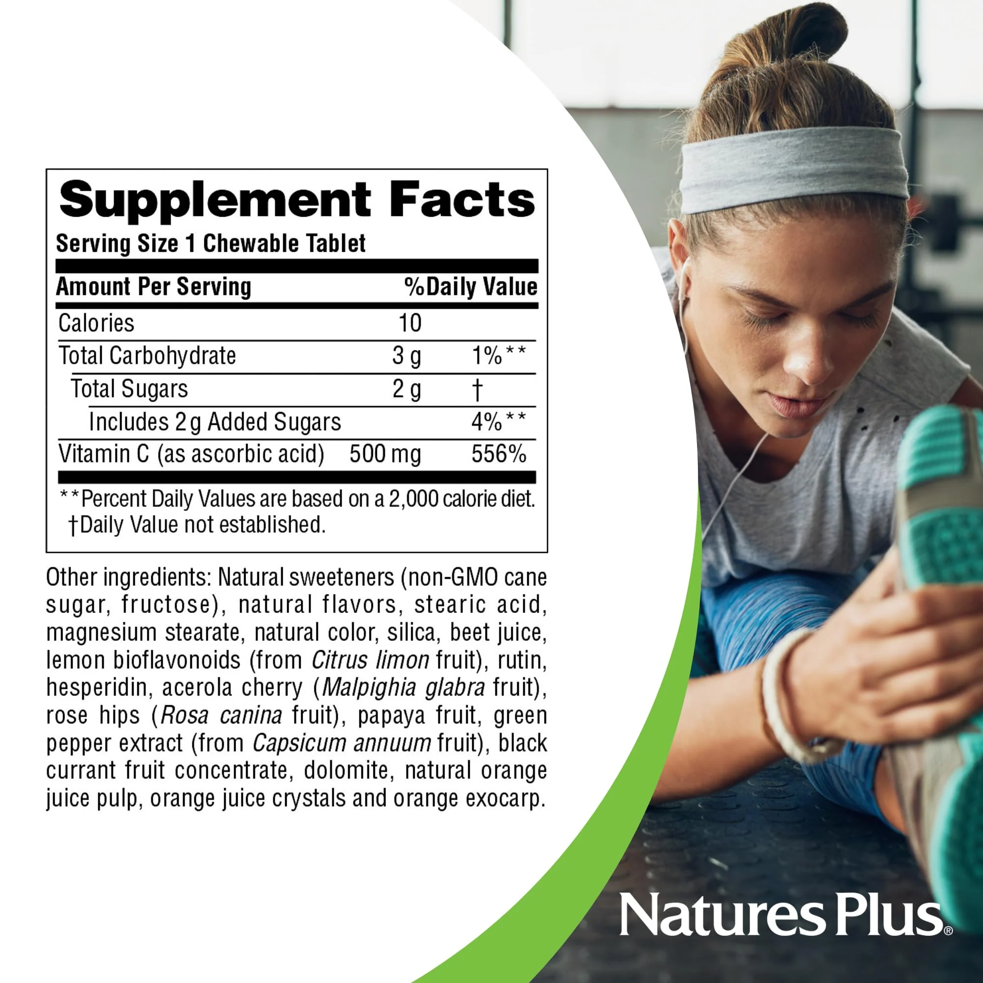 NaturesPlus Orange Juice Vitamin C 500 mg - 360 Servings (2-Pack) - Gentle on Stomach, Vegan, Gluten Free, Immune Support - Image 11