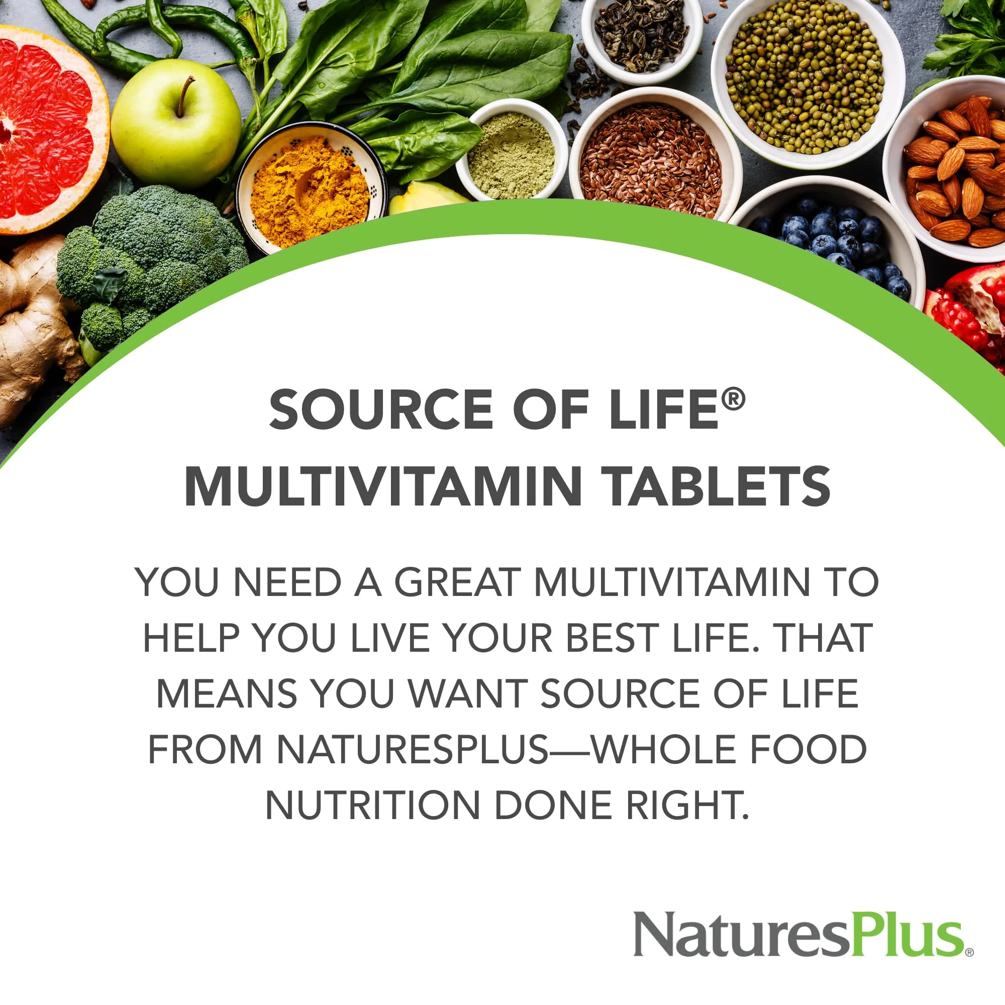 NaturesPlus Source of Life - 2 x 90 Tablets Multivitamin | Gluten Free & Vegetarian | 60 Servings - Image 3