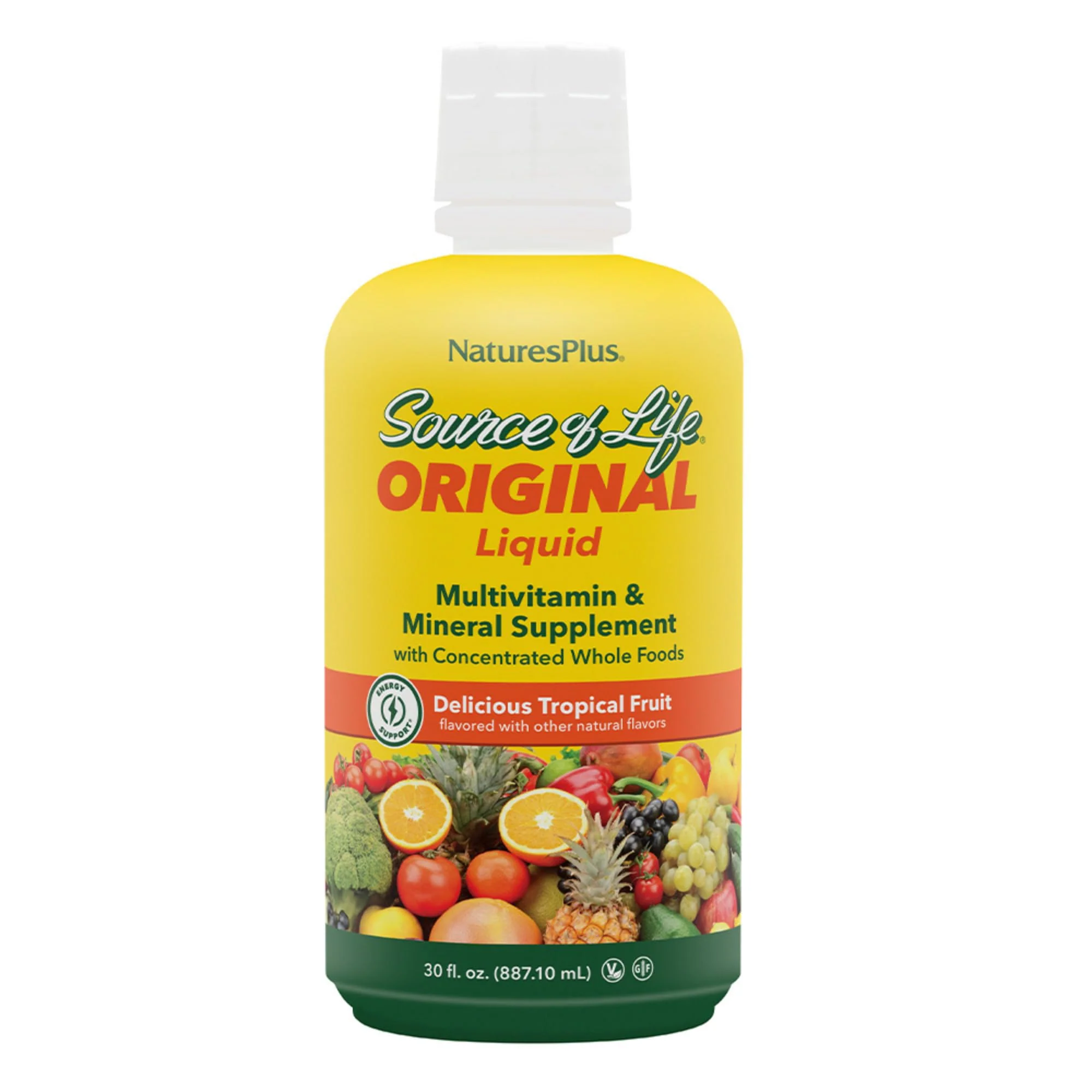 NaturesPlus Source of Life Liquid Tropical Fruit – Pack of 2, 60 Servings, Gluten Free & Vegetarian - Image 7