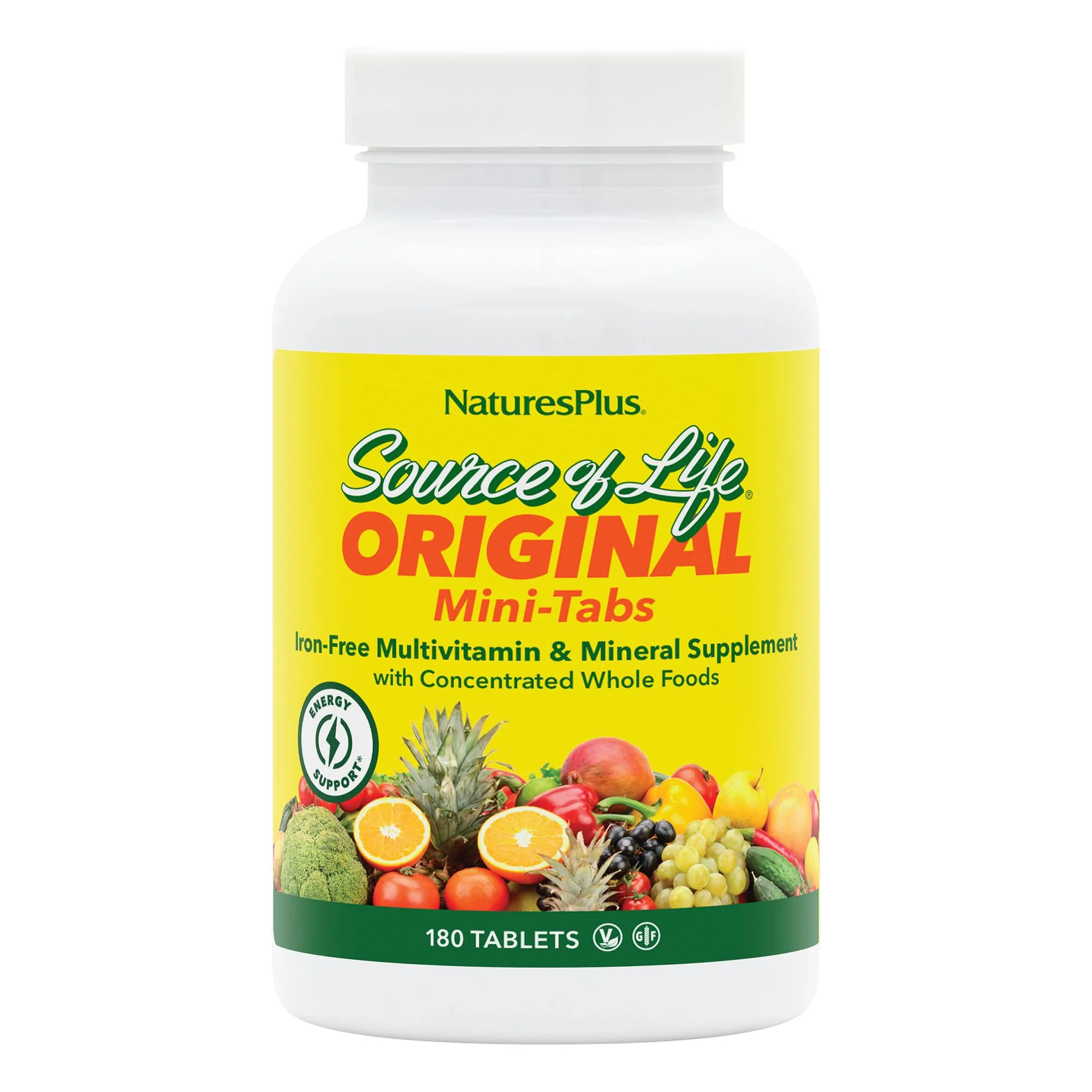 NaturesPlus Source of Life Mini-Tabs No Iron – Iron-Free Vegetarian Multivitamin, 180 Mini Tabs - Image 10