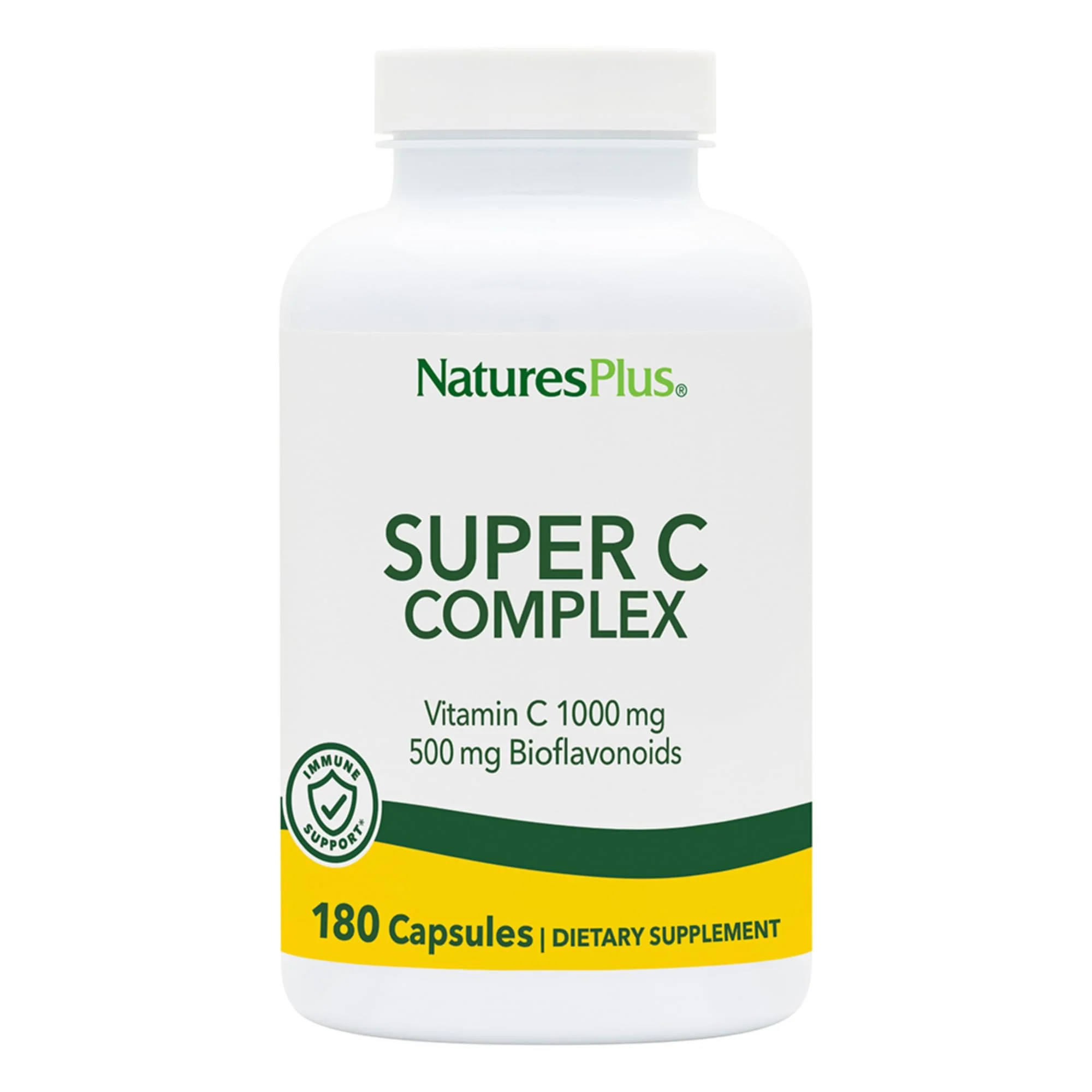 NaturesPlus Super C Complex – 180 Capsules Pack of 2 – 1000 mg Vitamin C & 500 mg Bioflavonoids – Vegan, Gluten-Free | 180 Servings - Image 7