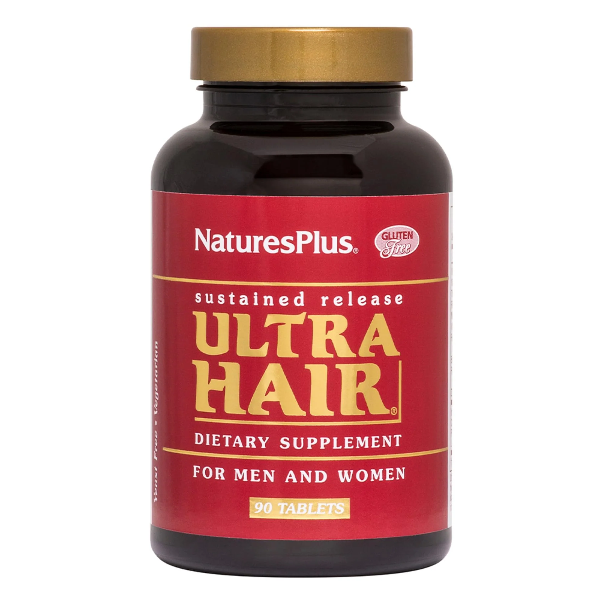 NaturesPlus Ultra Hair – 90 Tablets (Pack of 2), Sustained Release, Gluten Free – 90 Servings