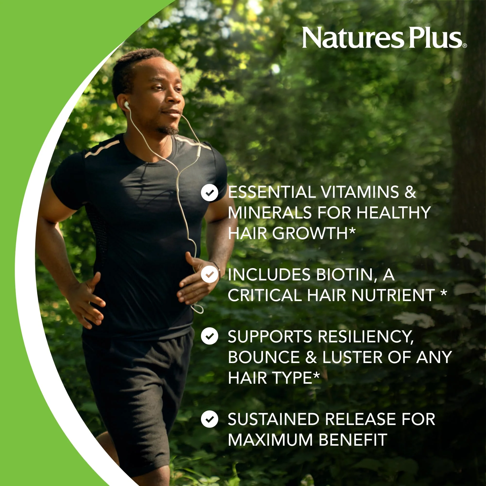 NaturesPlus Ultra Hair – 90 Tablets (Pack of 2), Sustained Release, Gluten Free – 90 Servings - Image 3