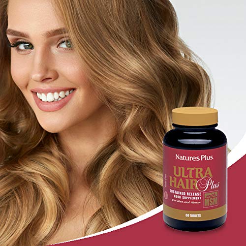 NaturesPlus Ultra Hair Plus 60 Tablets Pack of 2 | Gluten Free - Image 2