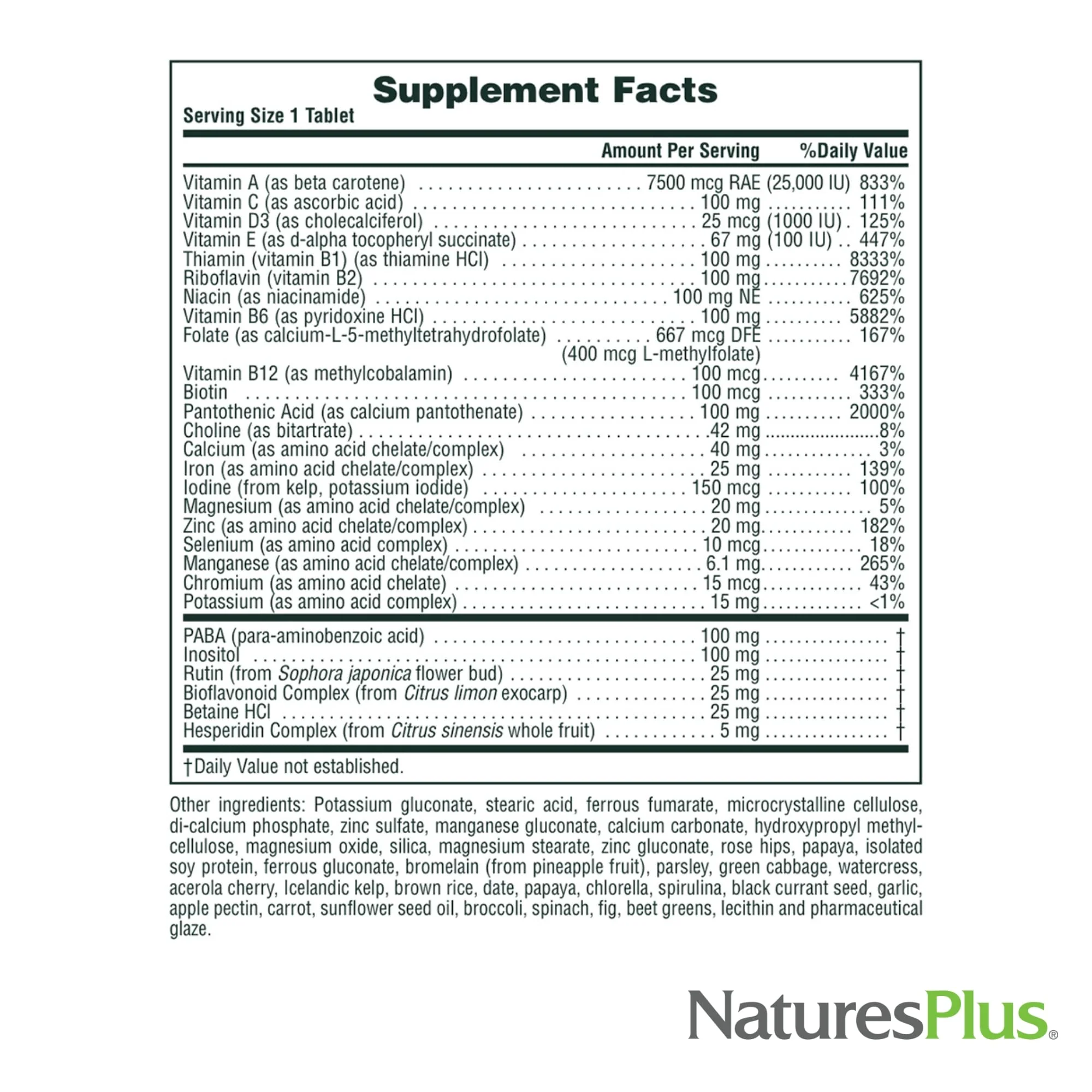 NaturesPlus Ultra II Daily Multivitamin with Whole Foods — Sustained-Release, 60 Tablets for Energy & Immune Support - Image 5