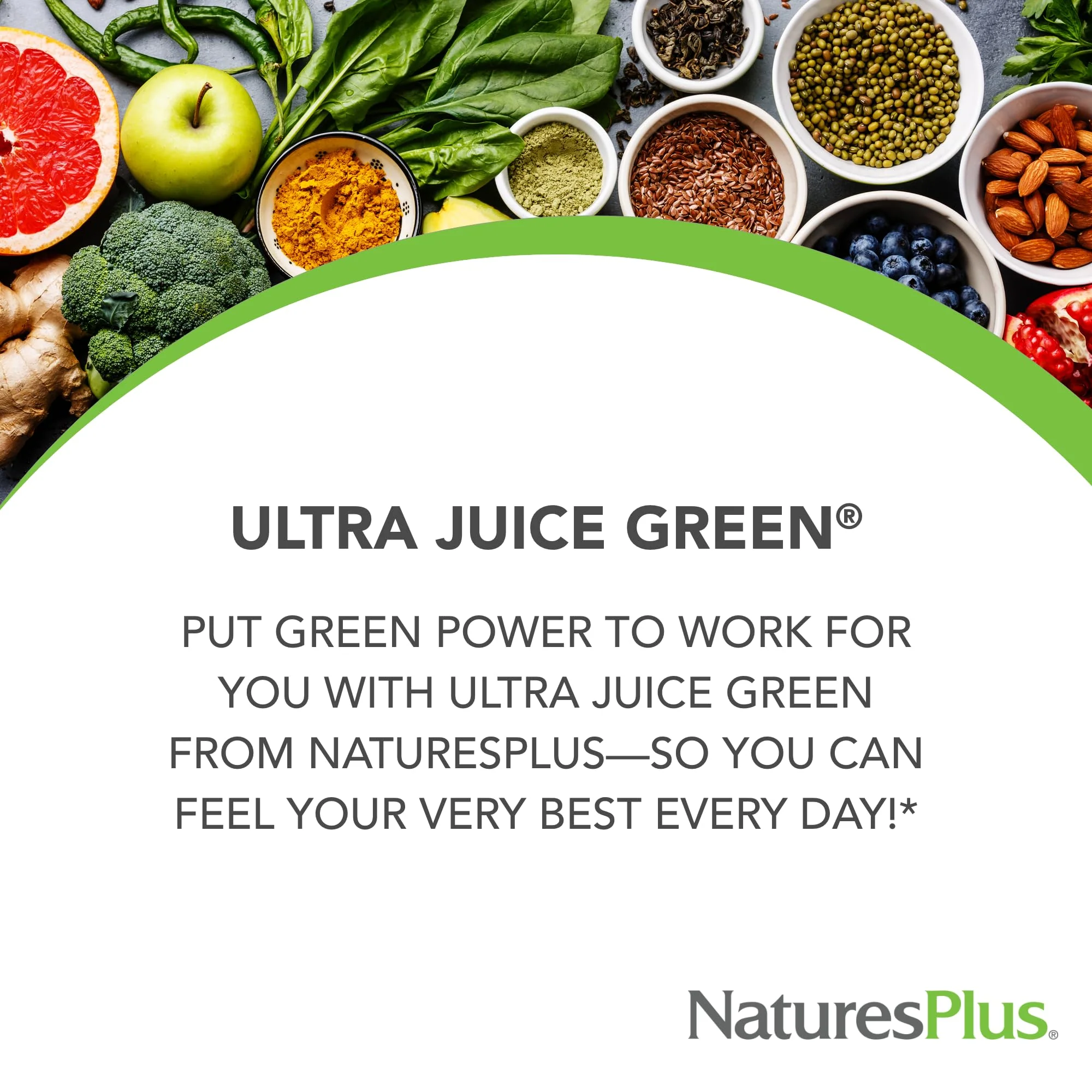 NaturesPlus Ultra Juice Green - 90 Bi-Layered Tablets Pack of 2 for Immune Health, Digestion & Energy Production | Organic, Non-GMO, Vegan, Gluten Free - Image 2