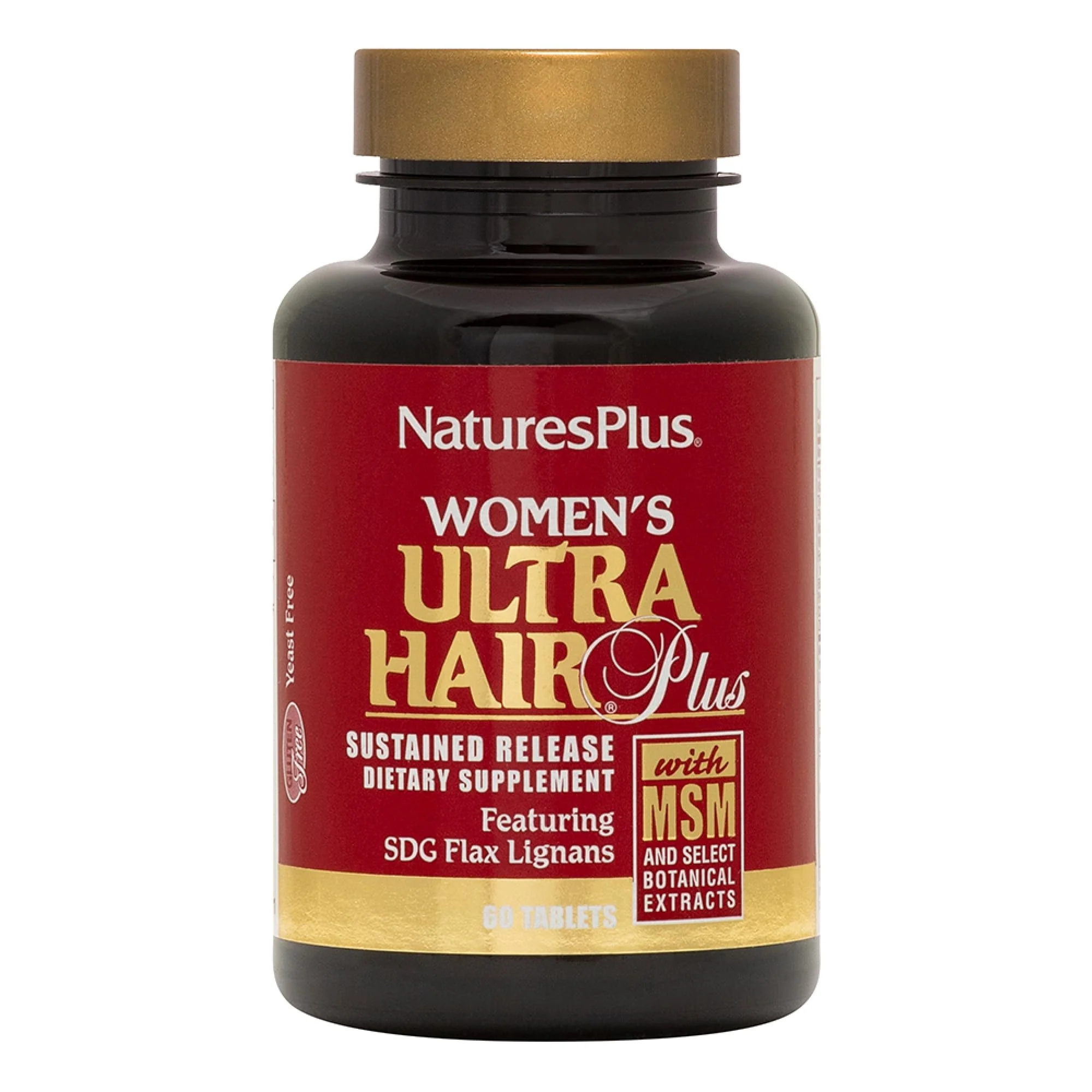 NaturesPlus Womens Ultra Hair Plus – 60 Sustained Release Tablets (Pack of 2) Gluten Free Hair Support - Image 6