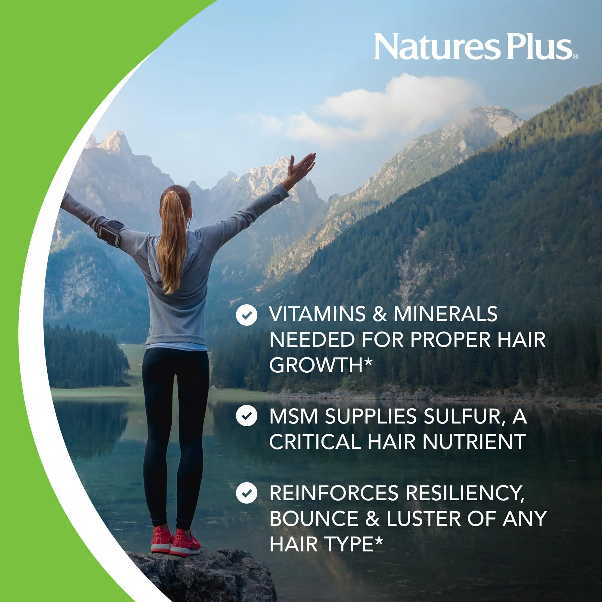 NaturesPlus Womens Ultra Hair Plus – 60 Sustained Release Tablets (Pack of 2) Gluten Free Hair Support - Image 8