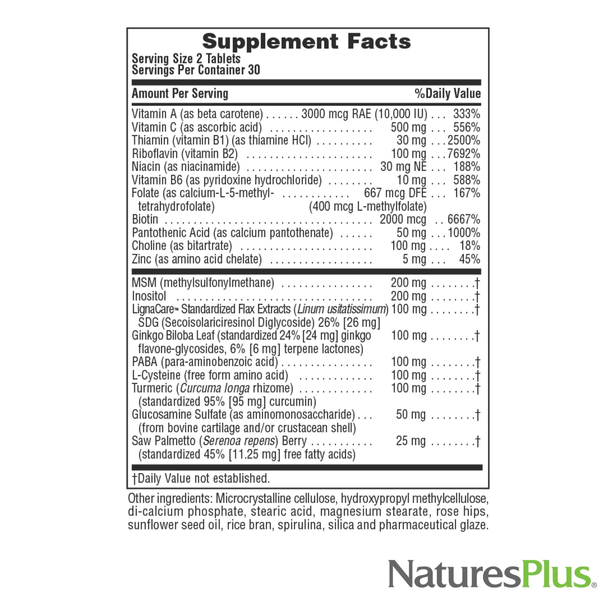 NaturesPlus Womens Ultra Hair Plus – 60 Sustained Release Tablets (Pack of 2) Gluten Free Hair Support - Image 9